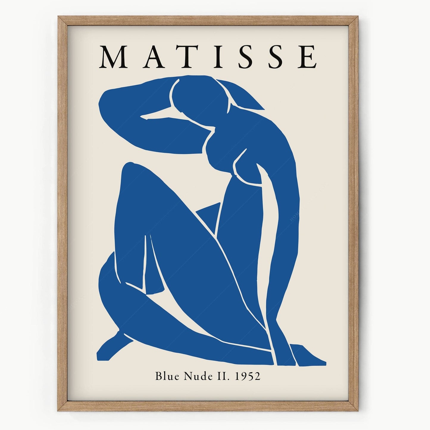 Home Poster Decor Nude Blue by Henri Matisse, Minimalist Wall Art, Mid Century Modern