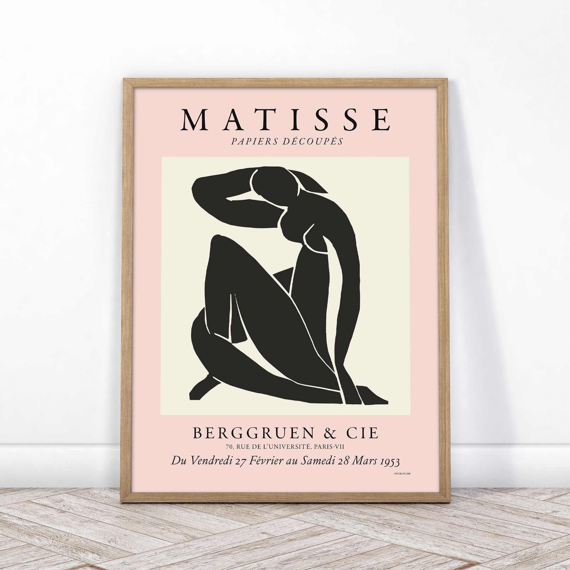 Home Poster Decor Nude Blue by Henri Matisse, Minimalist Wall Art, Mid Century Modern