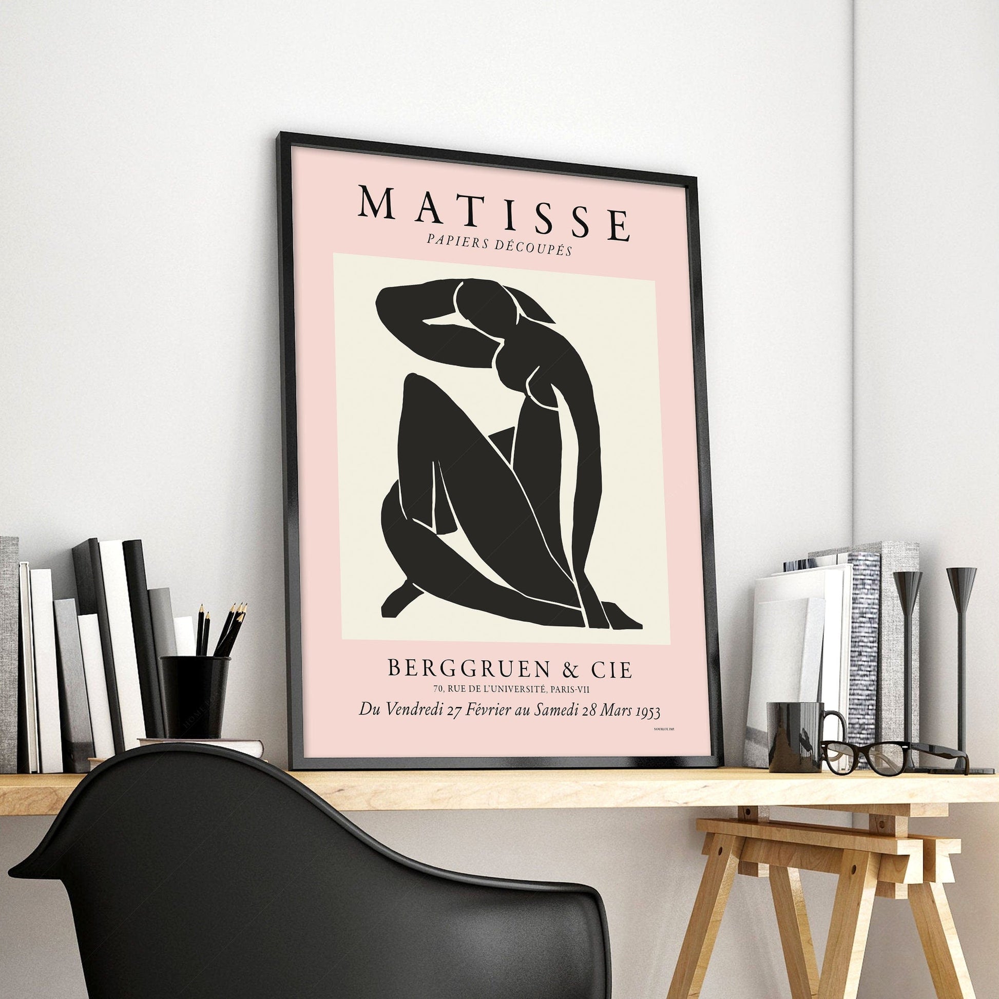 Home Poster Decor Nude Blue by Henri Matisse, Minimalist Wall Art, Mid Century Modern