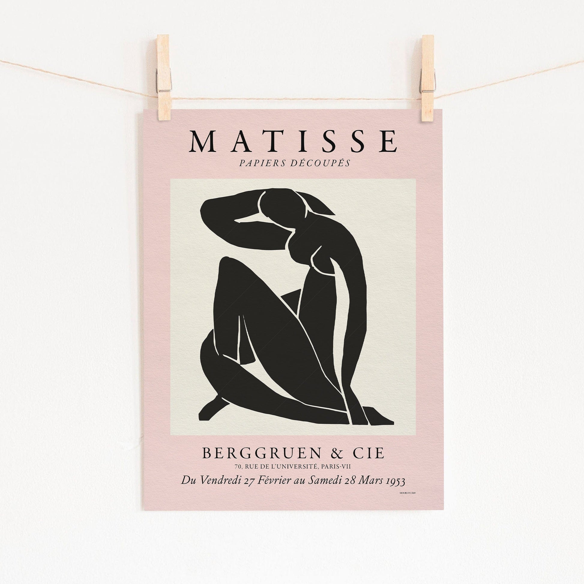 Home Poster Decor Nude Blue by Henri Matisse, Minimalist Wall Art, Mid Century Modern