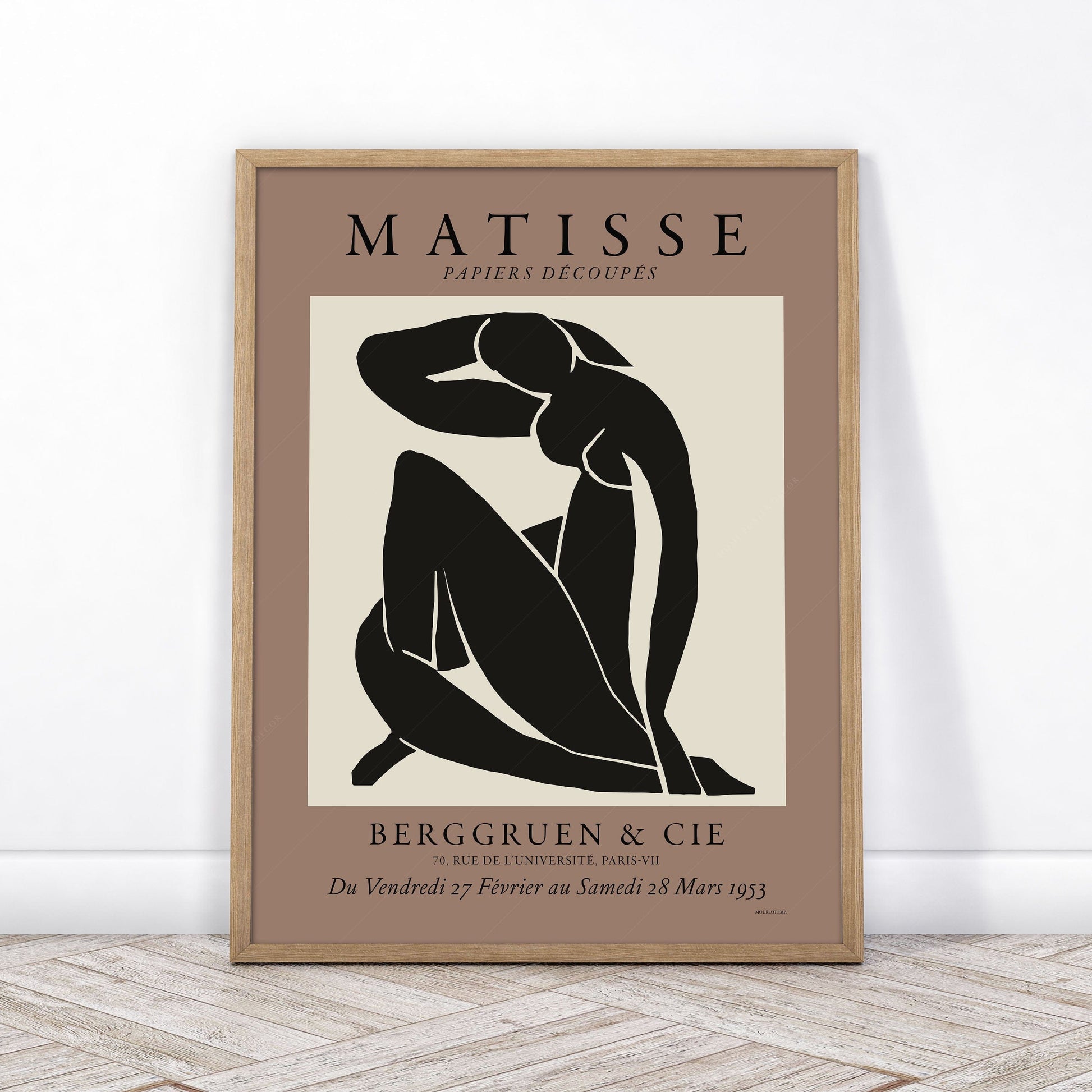 Home Poster Decor Nude Blue by Henri Matisse, Minimalist Wall Art, Mid Century Modern