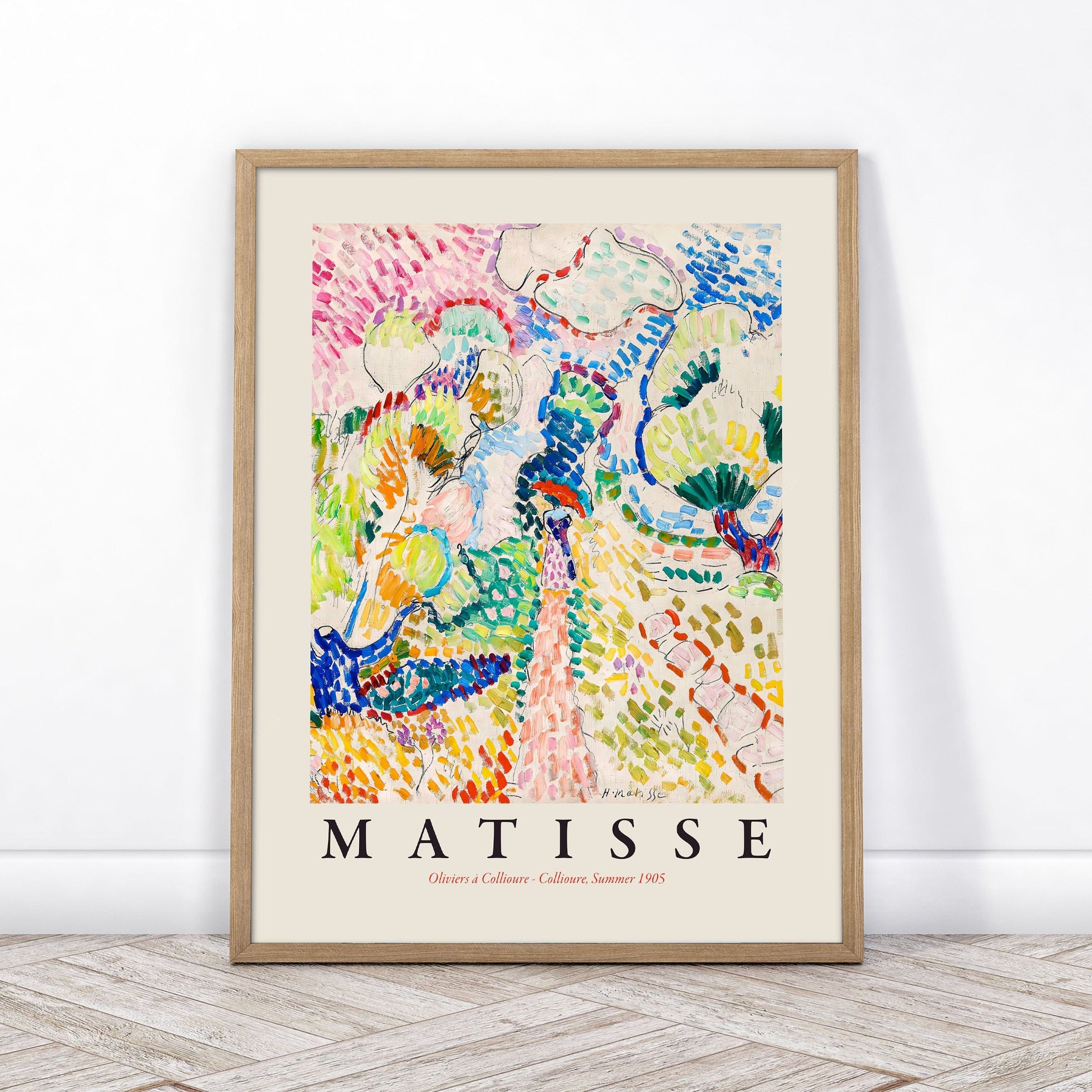 Home Poster Decor Oliviers at Collioure by Henri Matisse, Colourful Print, Nature Inspired, Pastel Tones