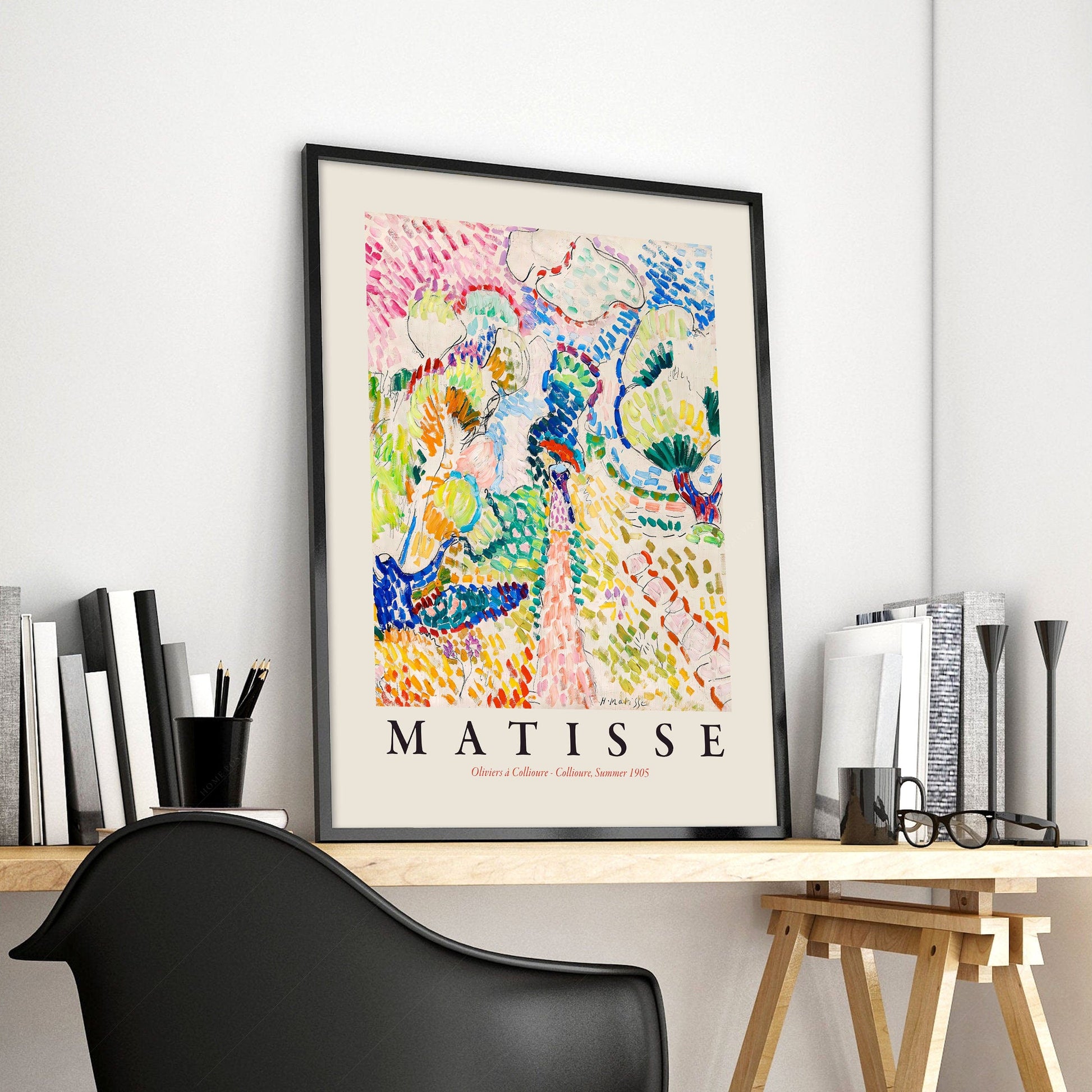 Home Poster Decor Oliviers at Collioure by Henri Matisse, Colourful Print, Nature Inspired, Pastel Tones