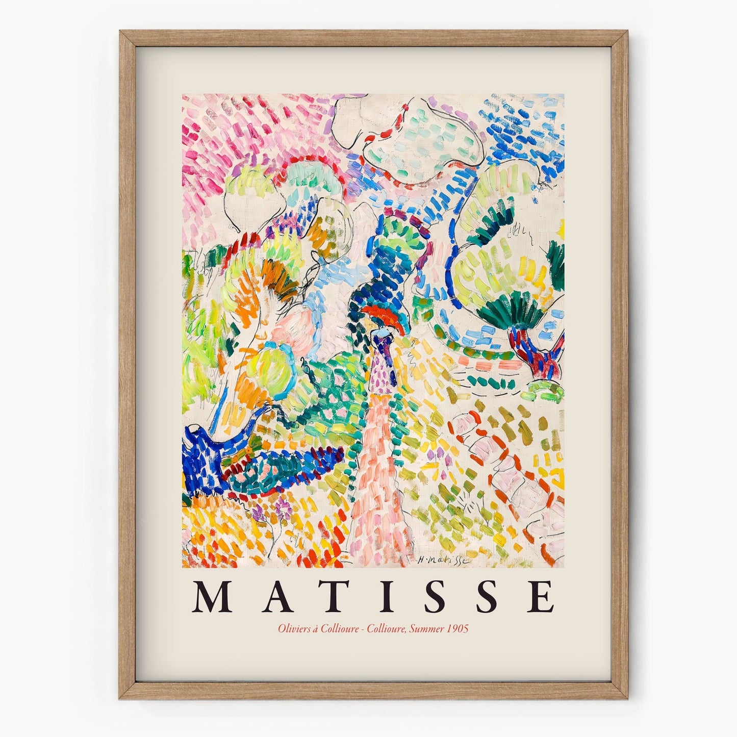 Home Poster Decor Oliviers at Collioure by Henri Matisse, Colourful Print, Nature Inspired, Pastel Tones