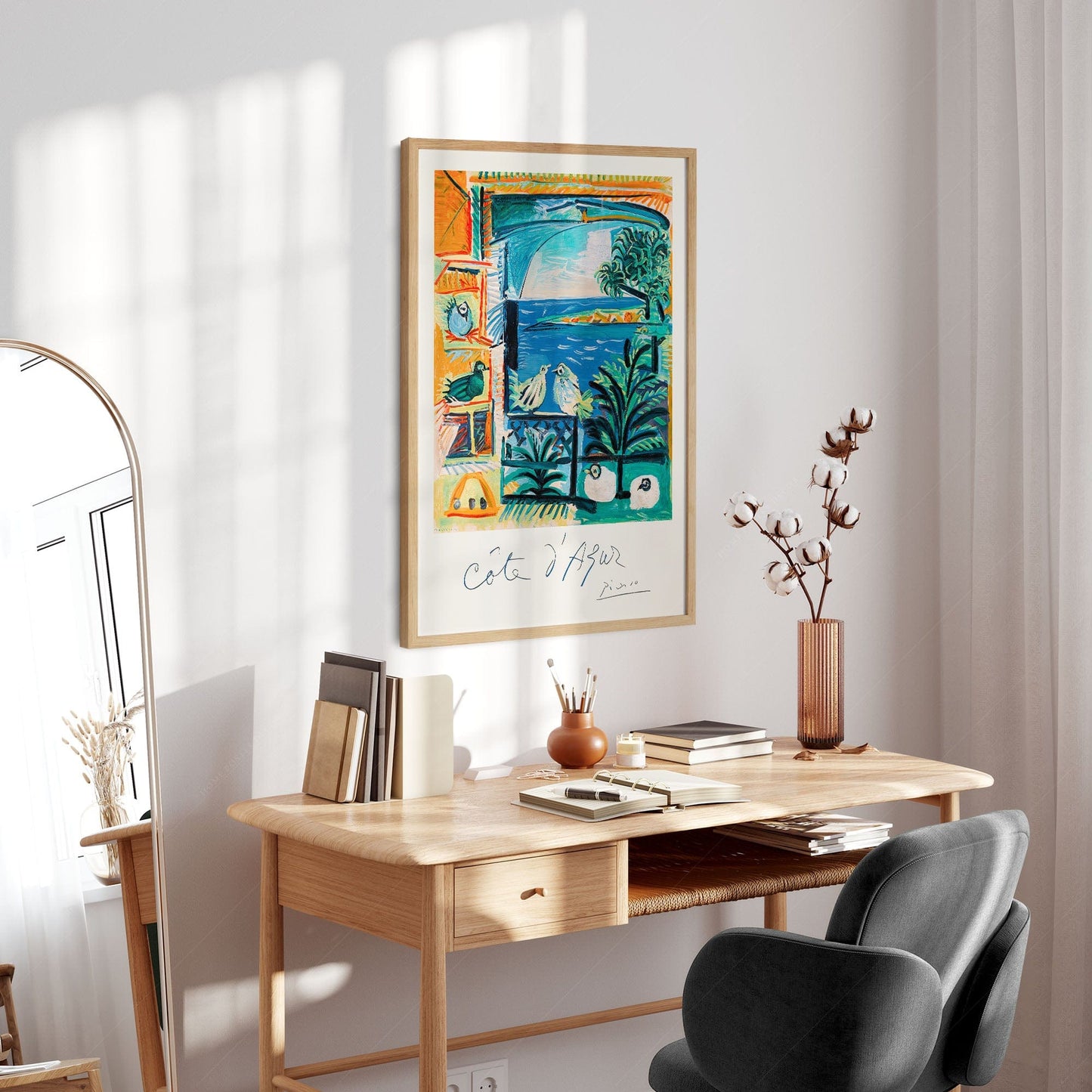 Home Poster Decor Single Pablo Picasso Home Decor, Museum Quality Prints, Cote D'azur