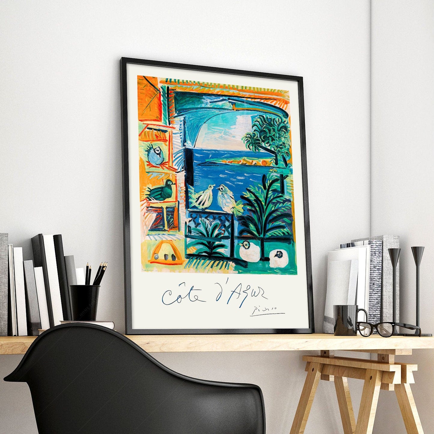 Home Poster Decor Single Pablo Picasso Home Decor, Museum Quality Prints, Cote D'azur