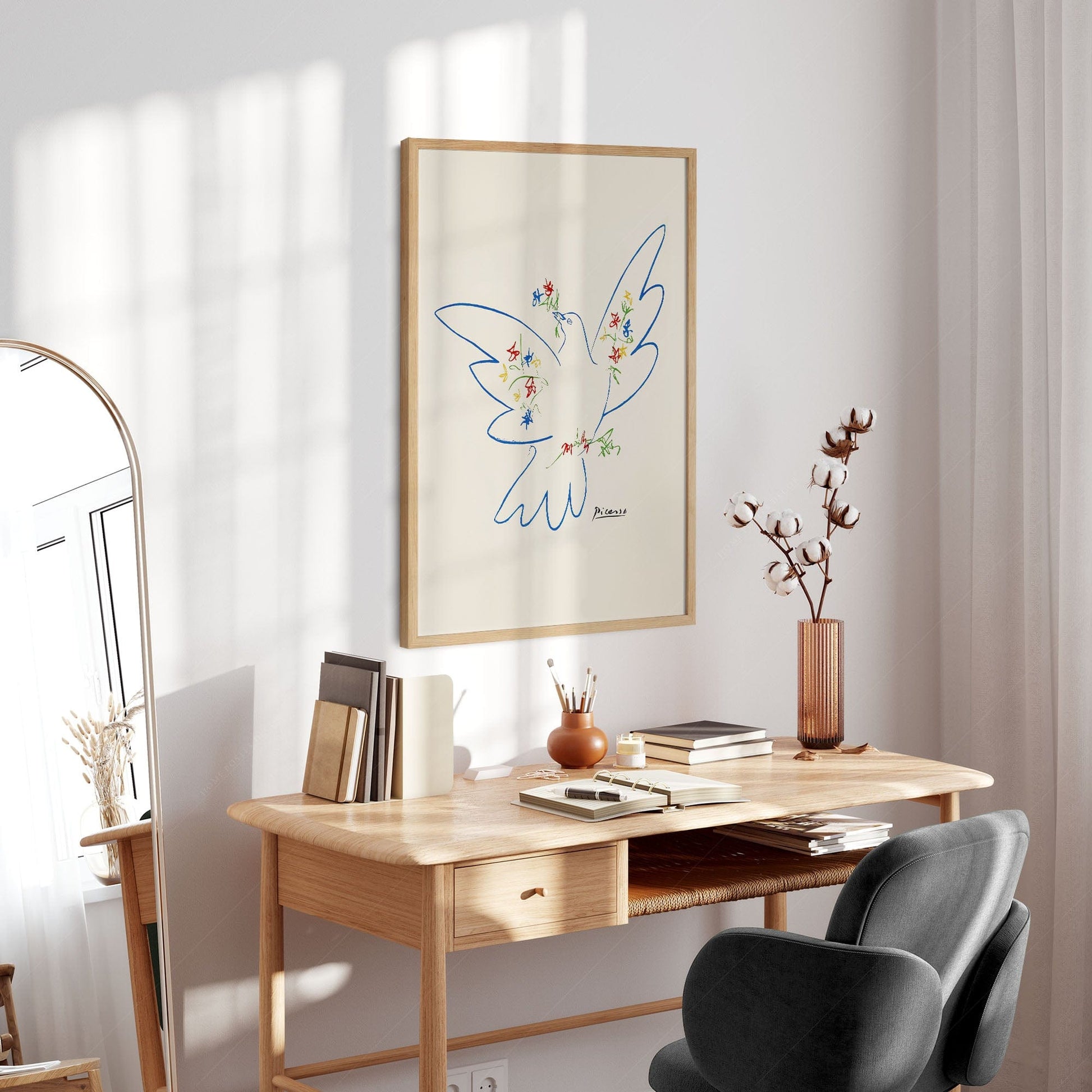 Home Poster Decor Single Pablo Picasso Home Decor, Museum Quality Prints, Dove of Peace