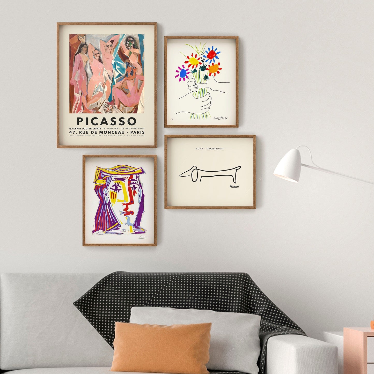 Home Poster Decor Gallery Wall Set Pablo Picasso Home Decor, Museum Quality Prints, Gallery Wall, Set of 4 Prints