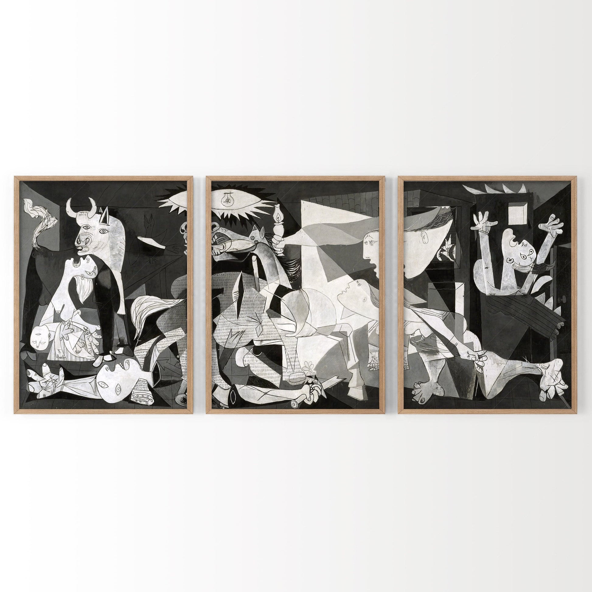 Home Poster Decor Set of 3 Pablo Picasso Home Decor, Museum Quality Prints, Guernica