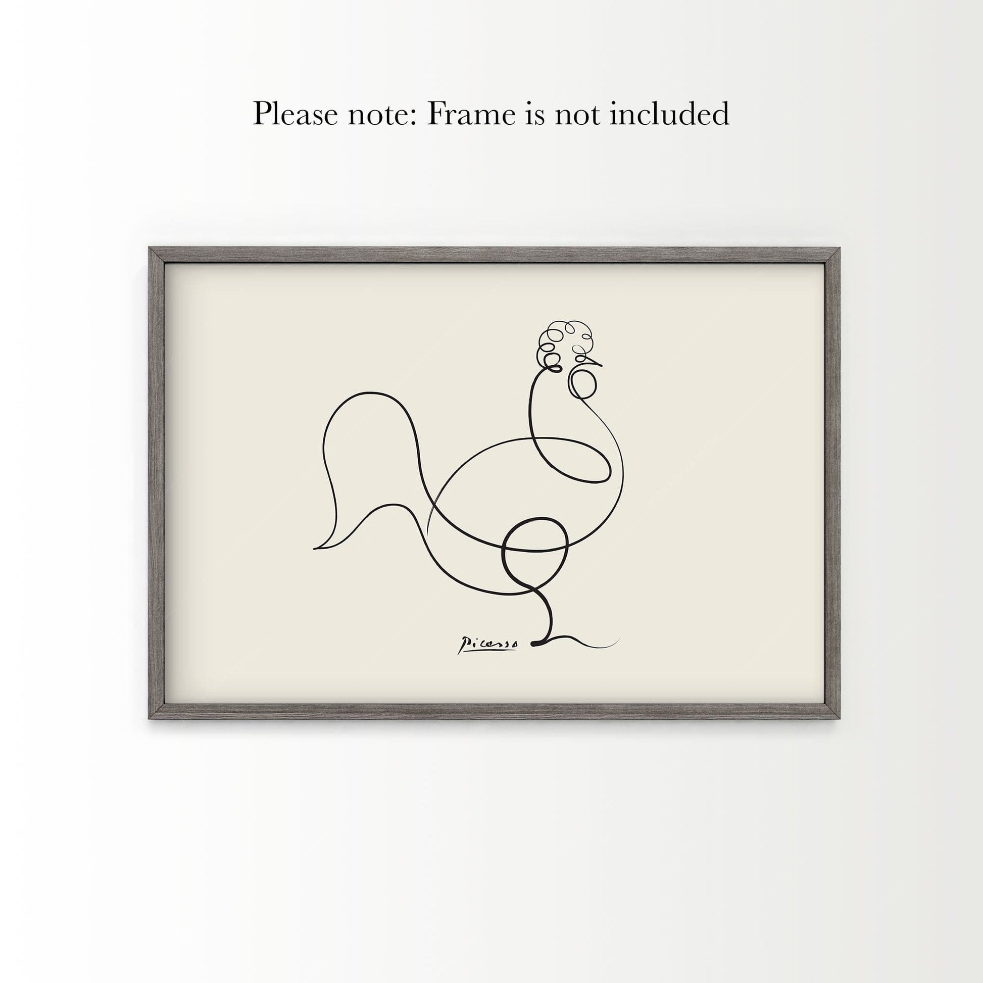 Home Poster Decor Single Pablo Picasso Home Decor, Museum Quality Prints, Le Coq, Rooster