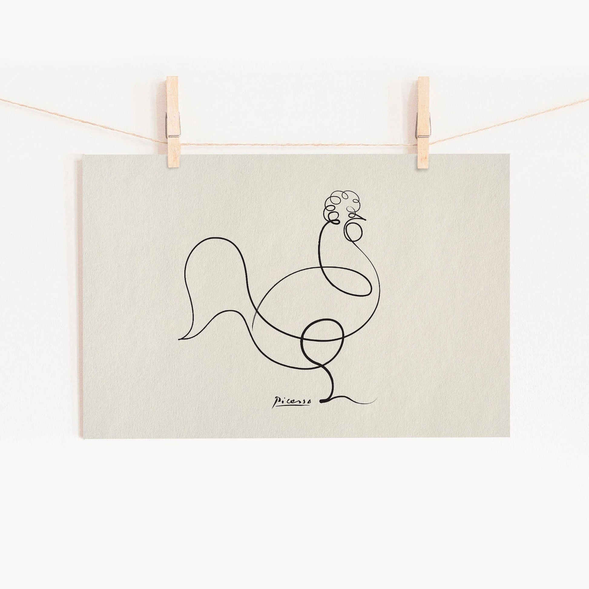 Home Poster Decor Single Pablo Picasso Home Decor, Museum Quality Prints, Le Coq, Rooster