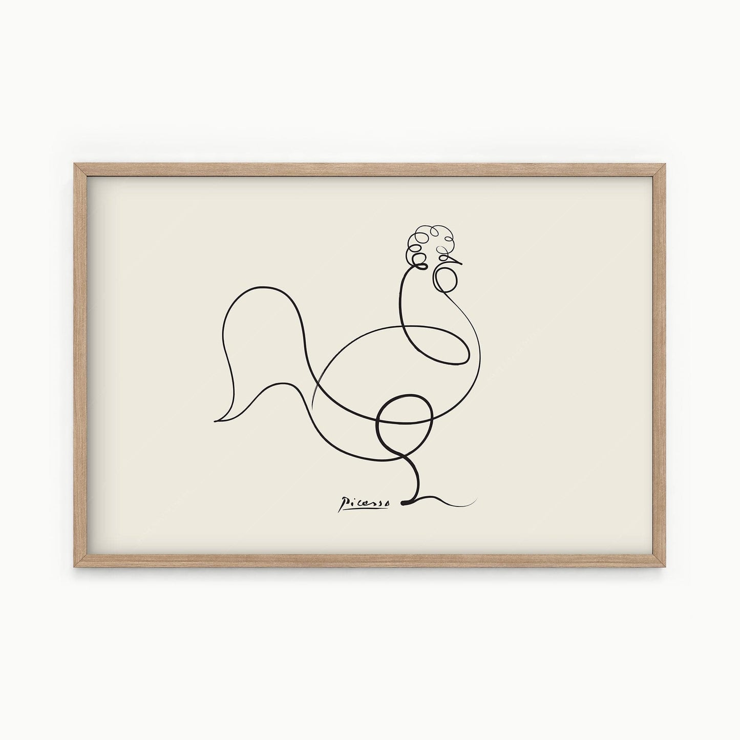 Home Poster Decor Single Pablo Picasso Home Decor, Museum Quality Prints, Le Coq, Rooster