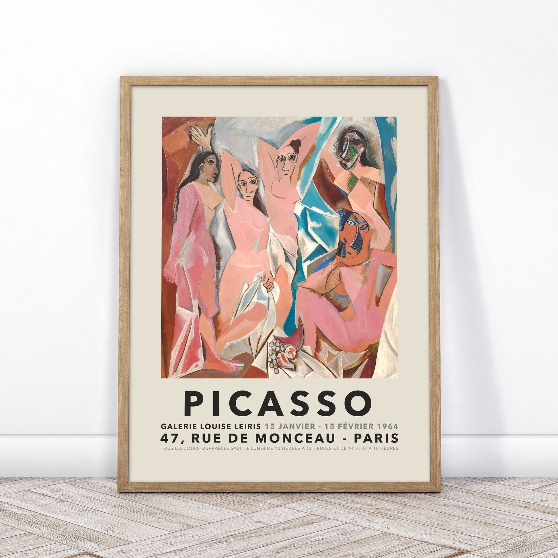 Home Poster Decor Single Pablo Picasso Home Decor, Museum Quality Prints, Les Demoiselles d'Avignon