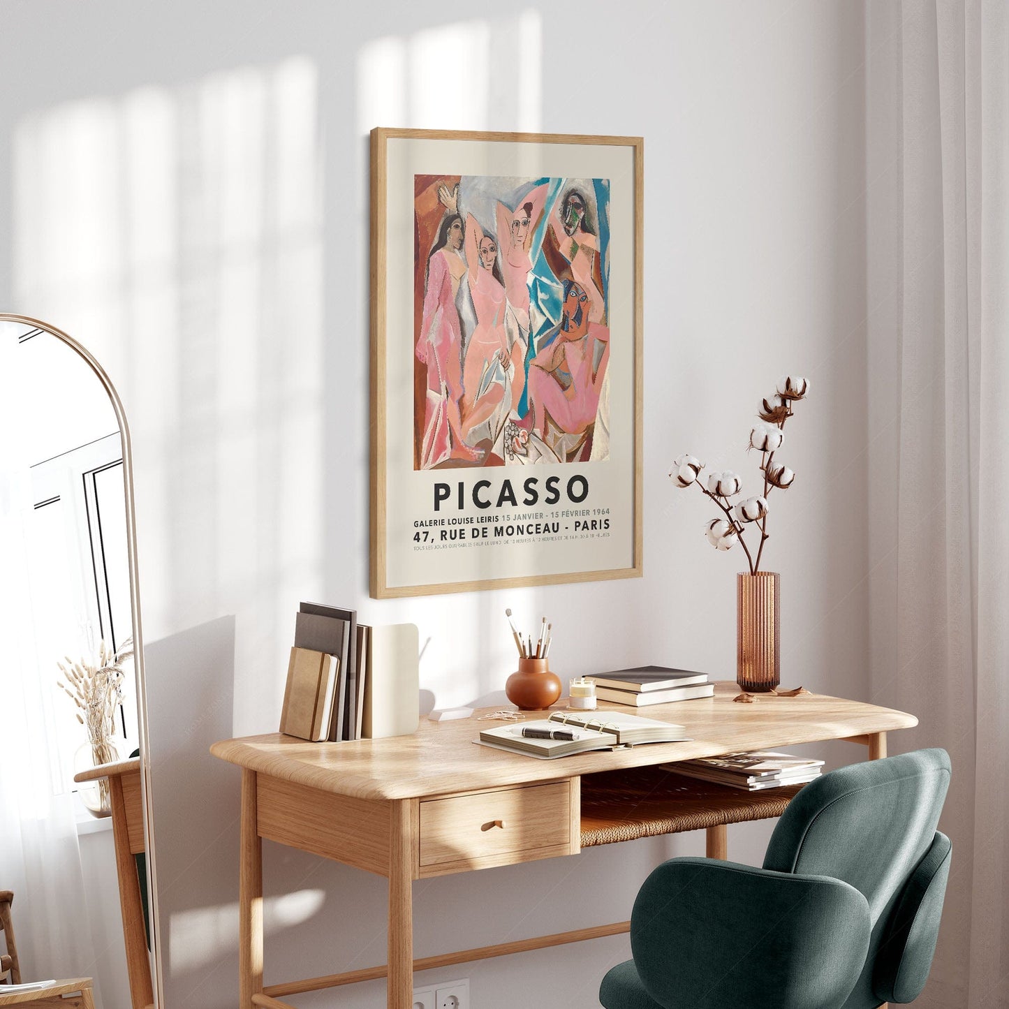 Home Poster Decor Single Pablo Picasso Home Decor, Museum Quality Prints, Les Demoiselles d'Avignon