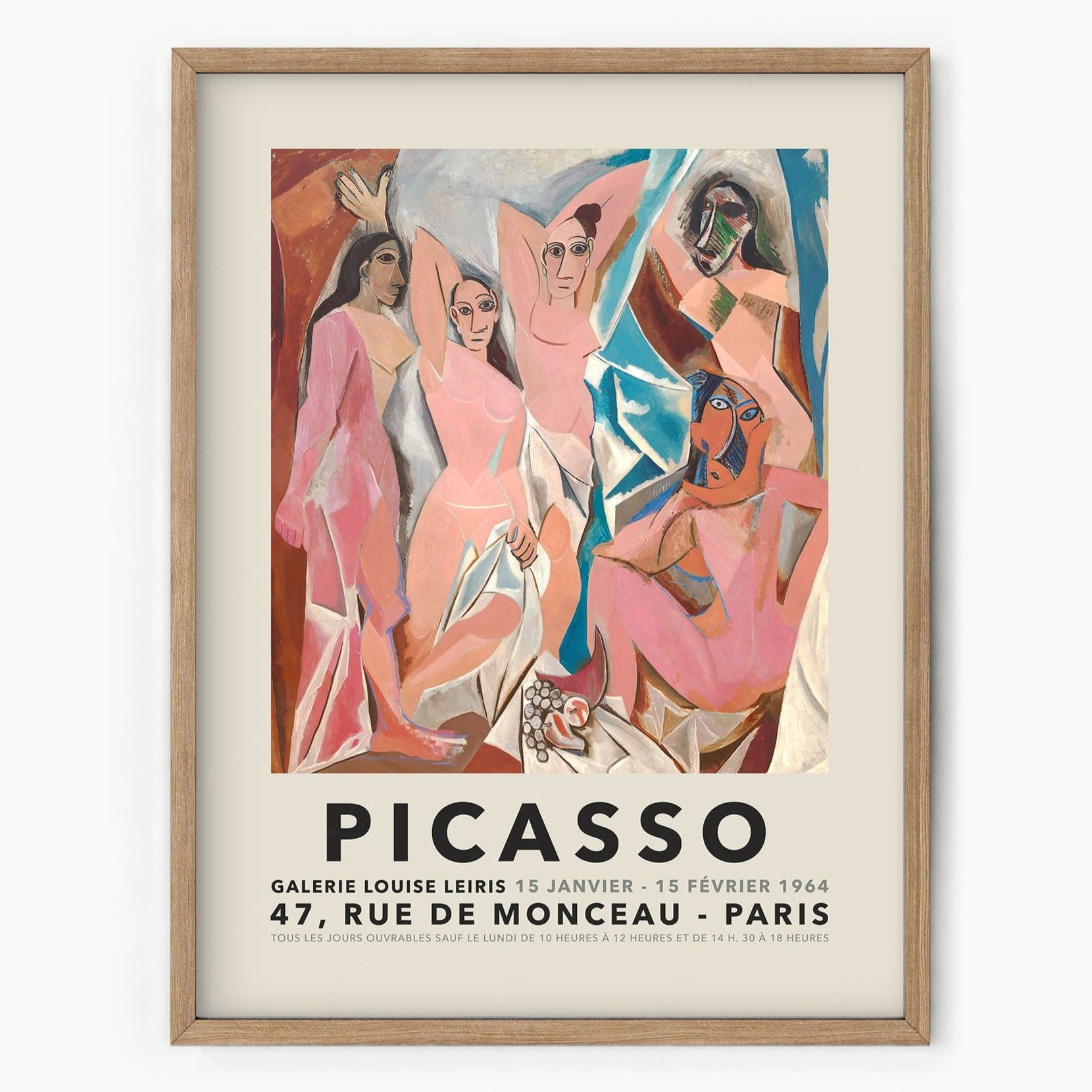 Home Poster Decor Single Pablo Picasso Home Decor, Museum Quality Prints, Les Demoiselles d'Avignon