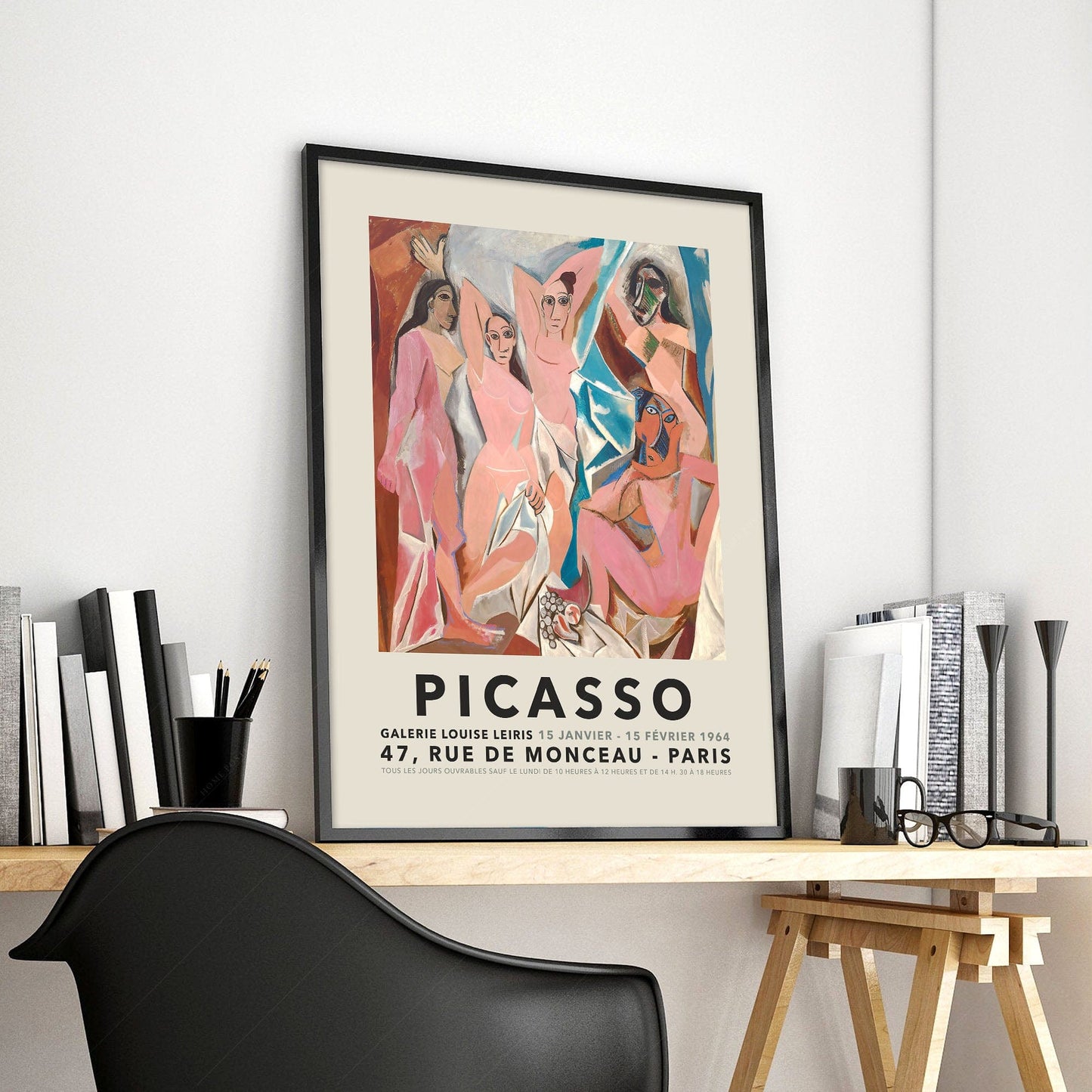 Home Poster Decor Single Pablo Picasso Home Decor, Museum Quality Prints, Les Demoiselles d'Avignon