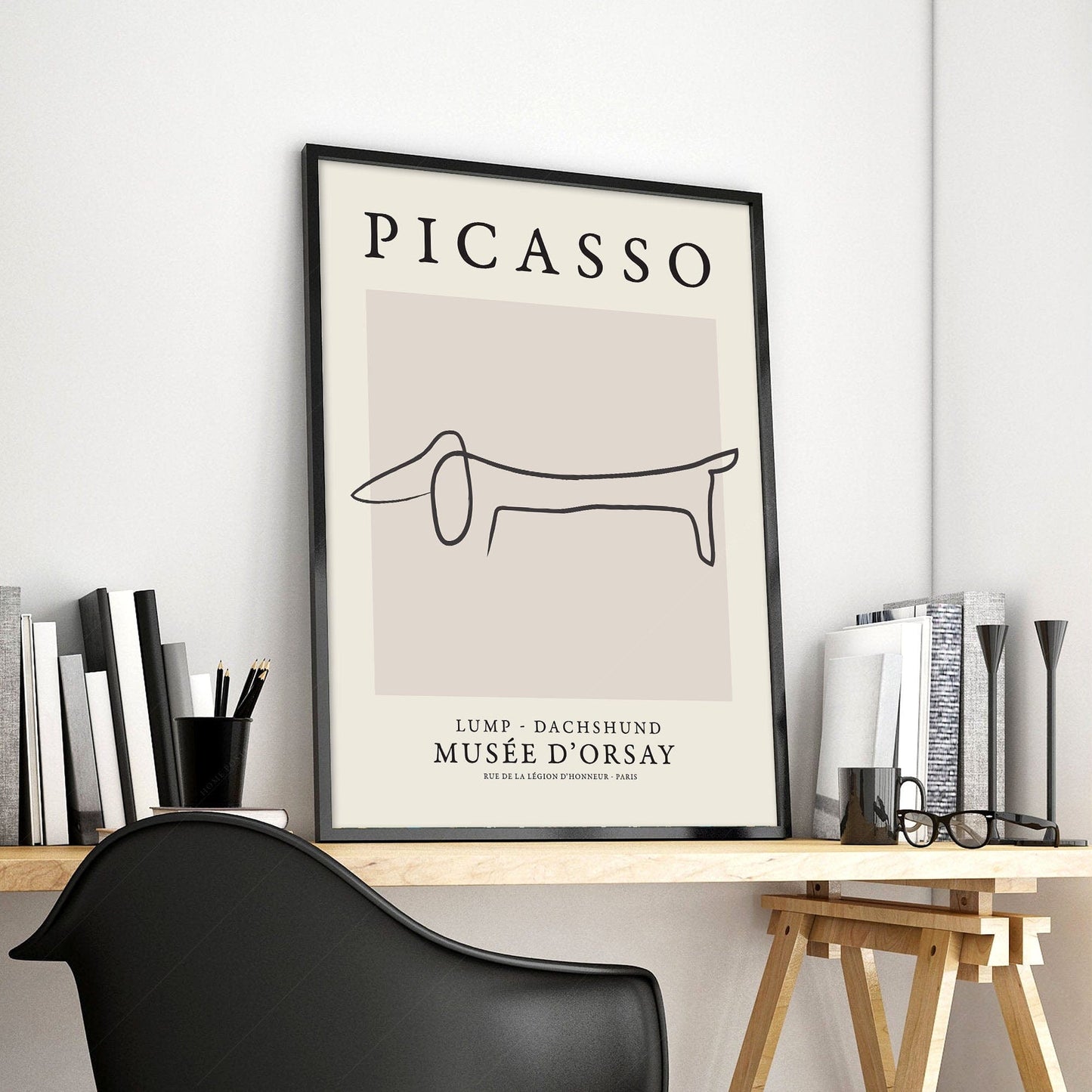 Home Poster Decor Single Pablo Picasso Home Decor, Museum Quality Prints, Lump Dog, Dachshund