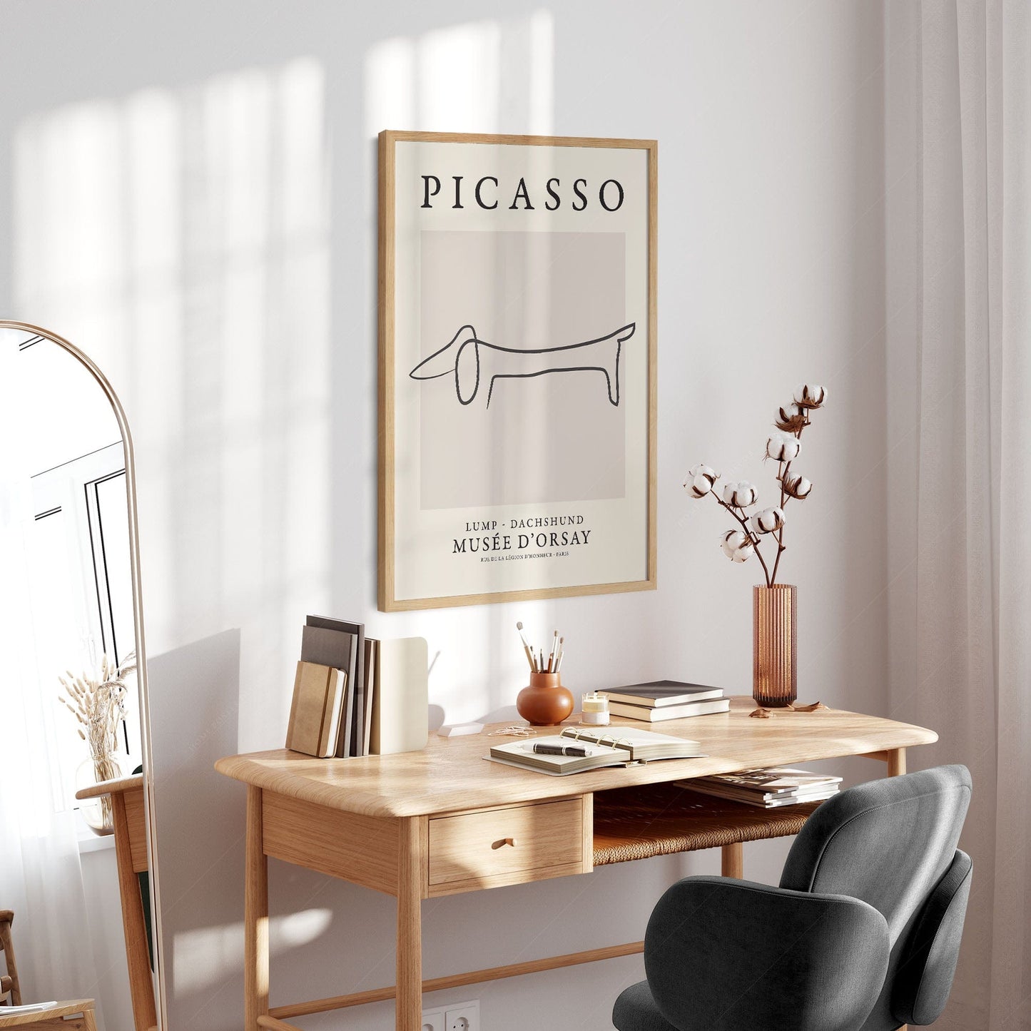 Home Poster Decor Single Pablo Picasso Home Decor, Museum Quality Prints, Lump Dog, Dachshund