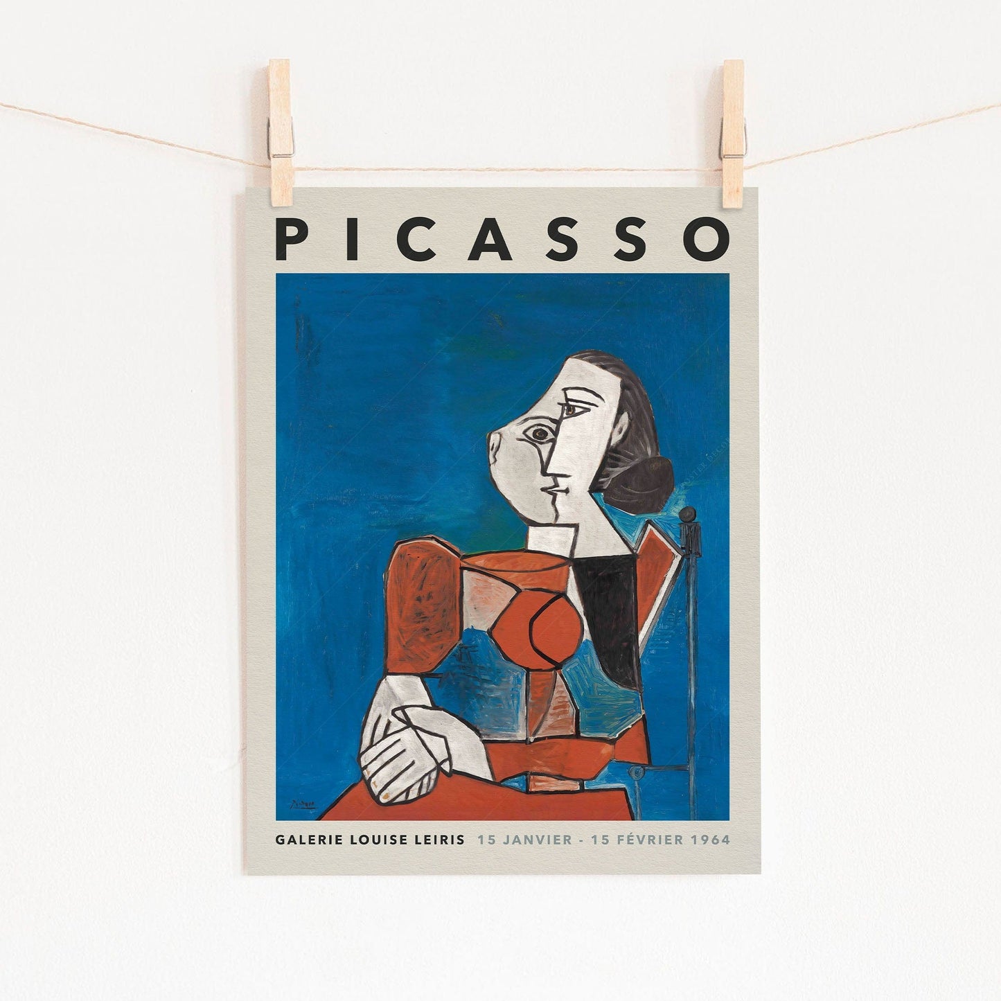 Home Poster Decor Single Pablo Picasso Home Decor, Museum Quality Prints, Mirror Face