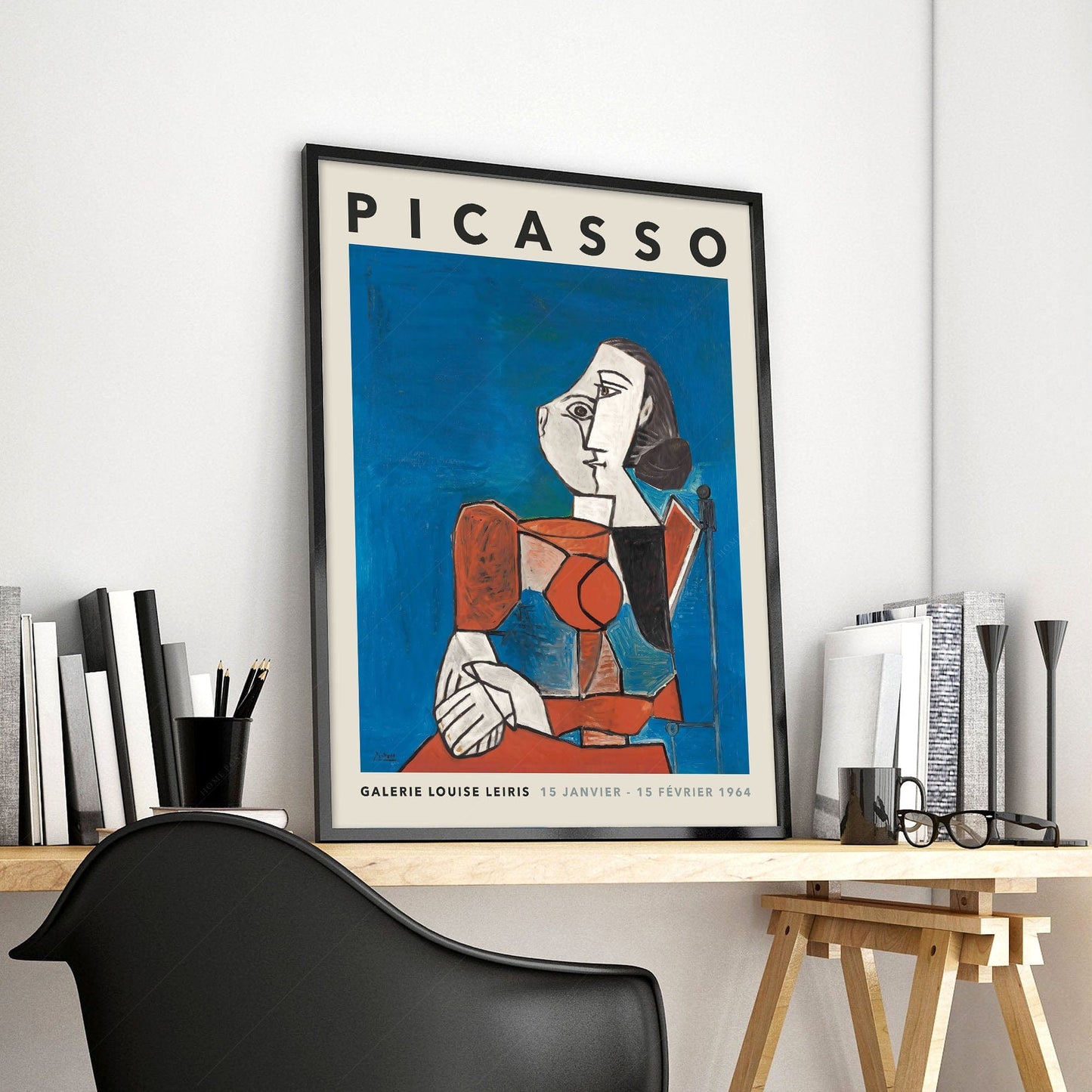 Home Poster Decor Single Pablo Picasso Home Decor, Museum Quality Prints, Mirror Face