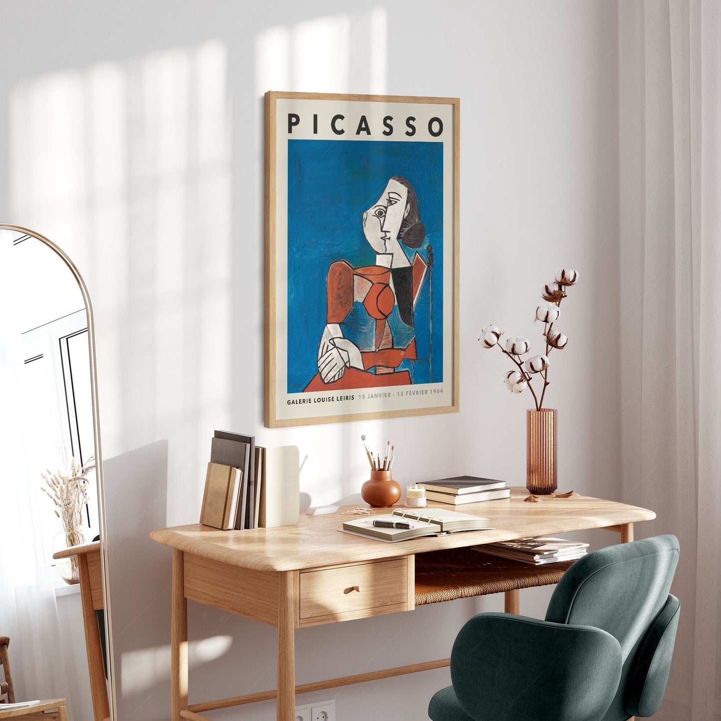 Home Poster Decor Single Pablo Picasso Home Decor, Museum Quality Prints, Mirror Face