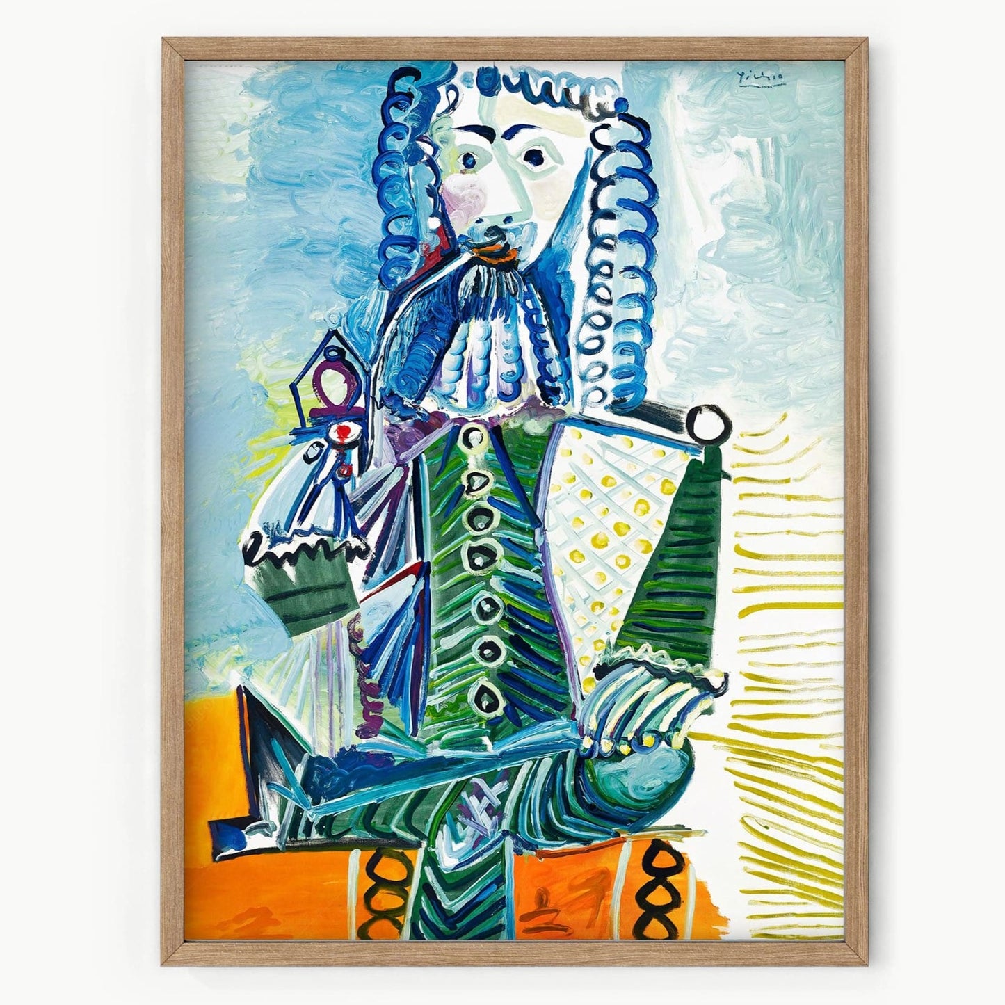 Home Poster Decor Single Pablo Picasso Home Decor, Museum Quality Prints, Mousquetaire a la pipe,