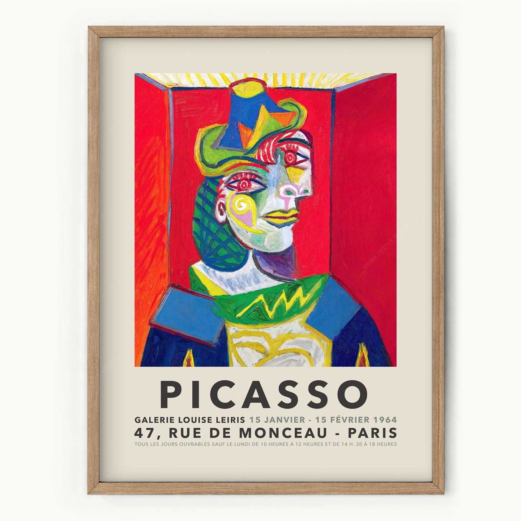 Home Poster Decor Single Pablo Picasso Home Decor, Museum Quality Prints, Portrait