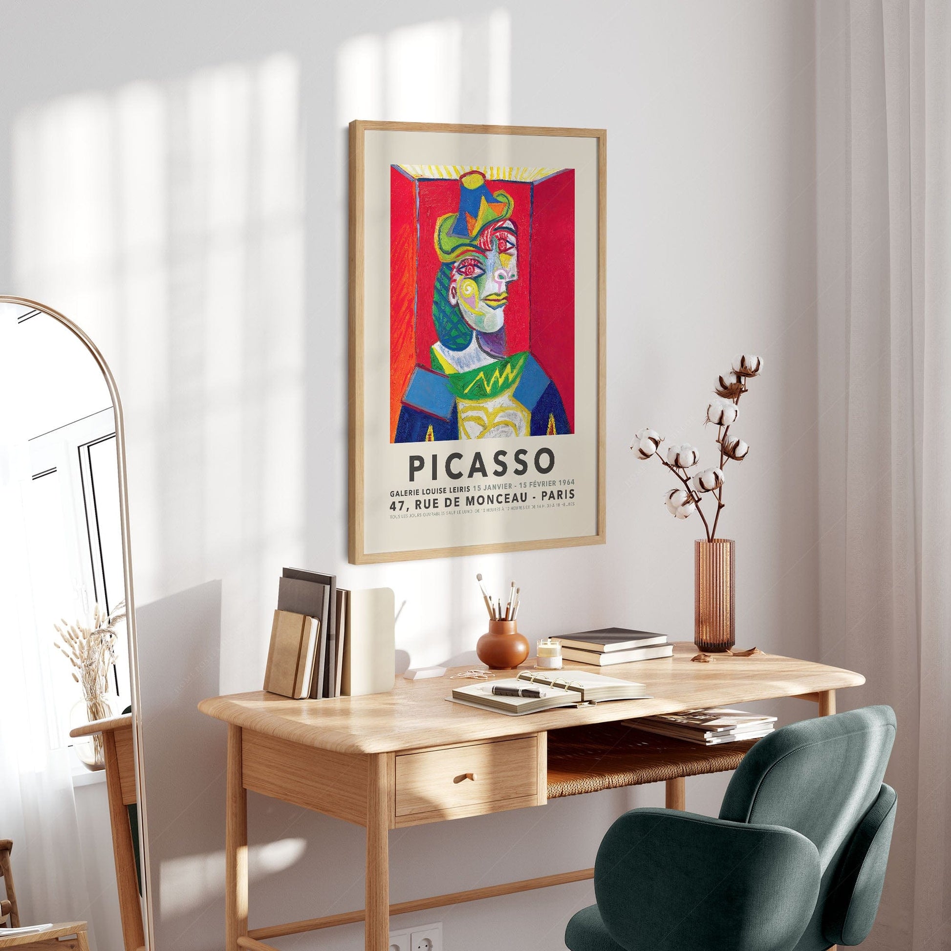 Home Poster Decor Single Pablo Picasso Home Decor, Museum Quality Prints, Portrait