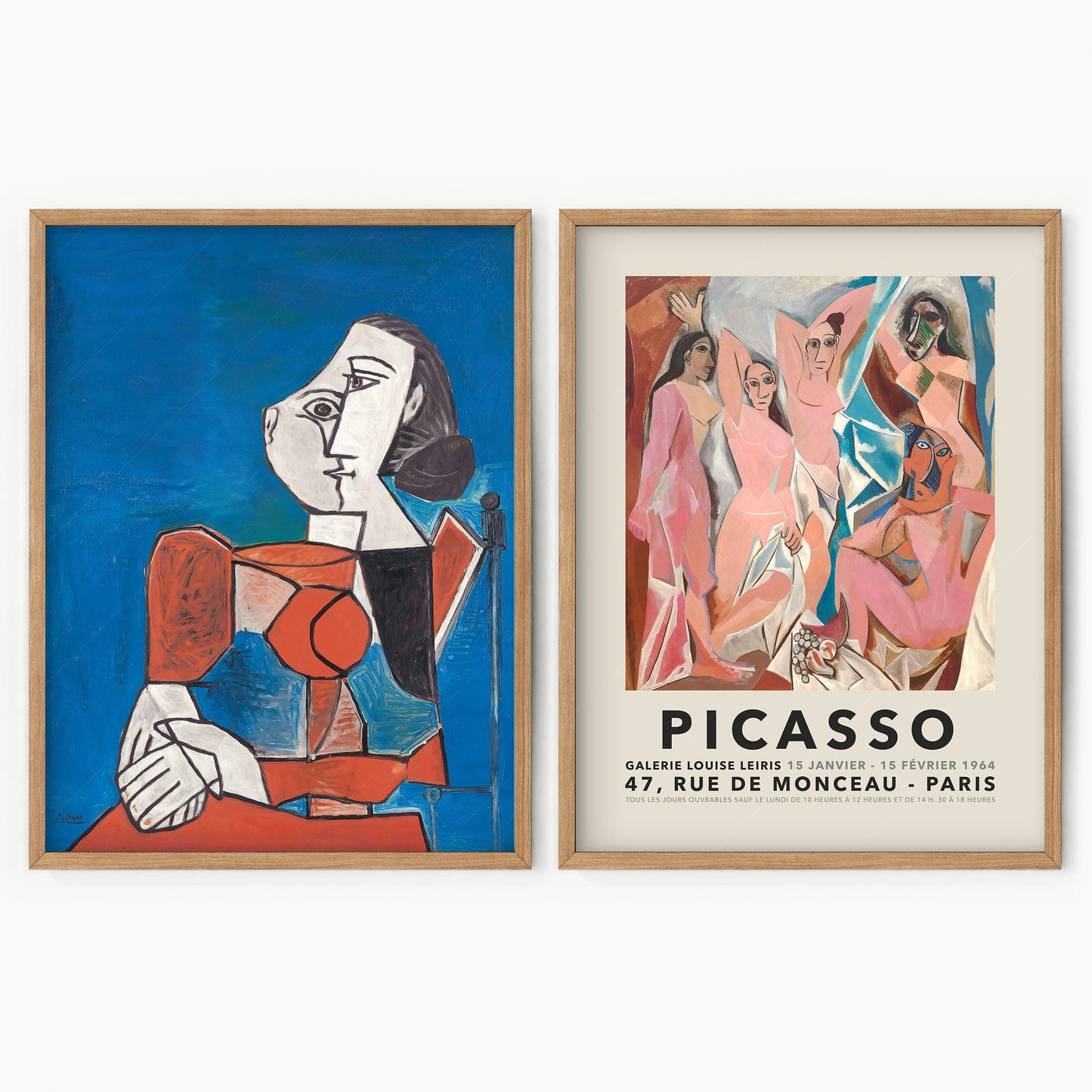 Home Poster Decor Set of 2 Pablo Picasso Home Decor, Museum Quality Prints, Set of 2 Wall Art