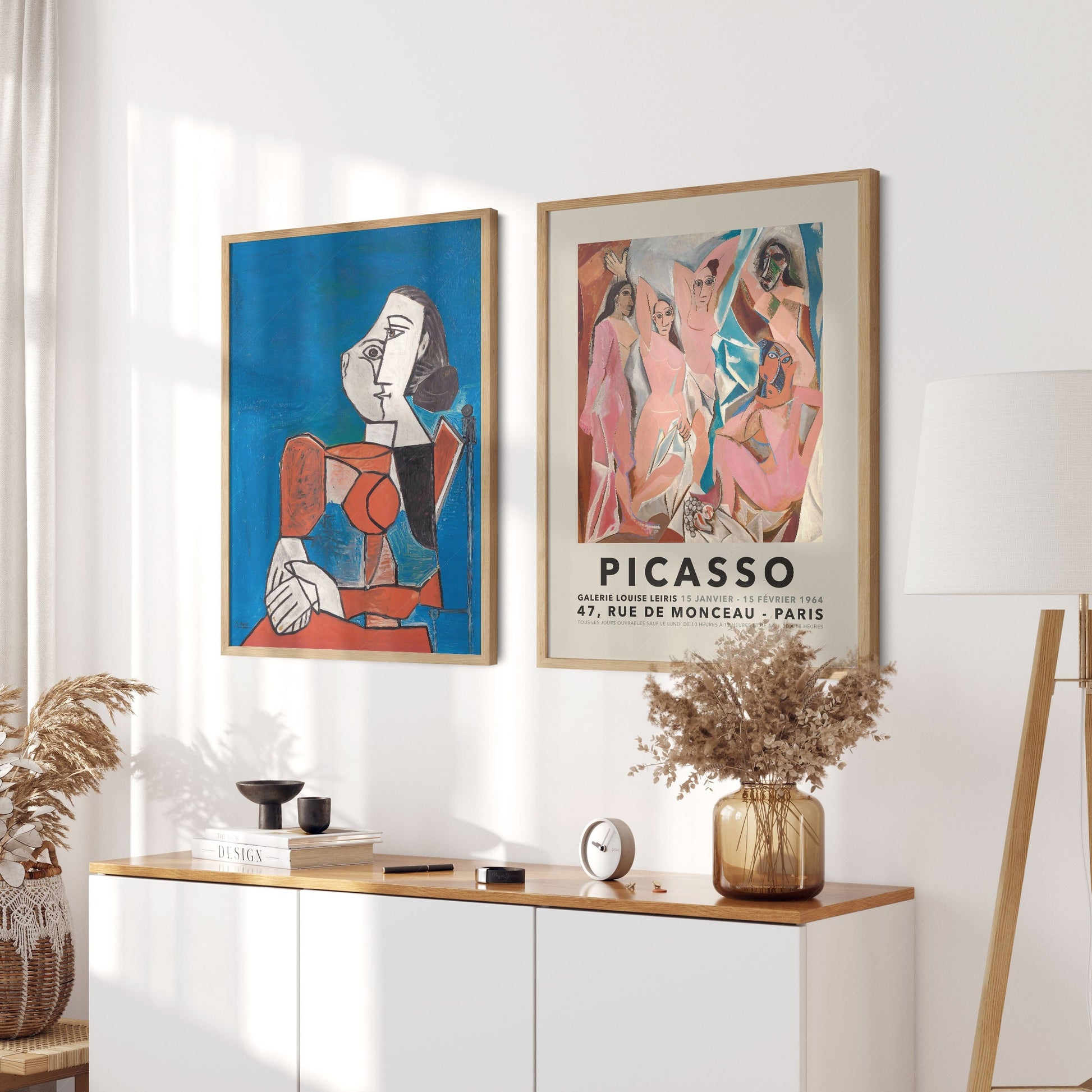 Home Poster Decor Set of 2 Pablo Picasso Home Decor, Museum Quality Prints, Set of 2 Wall Art