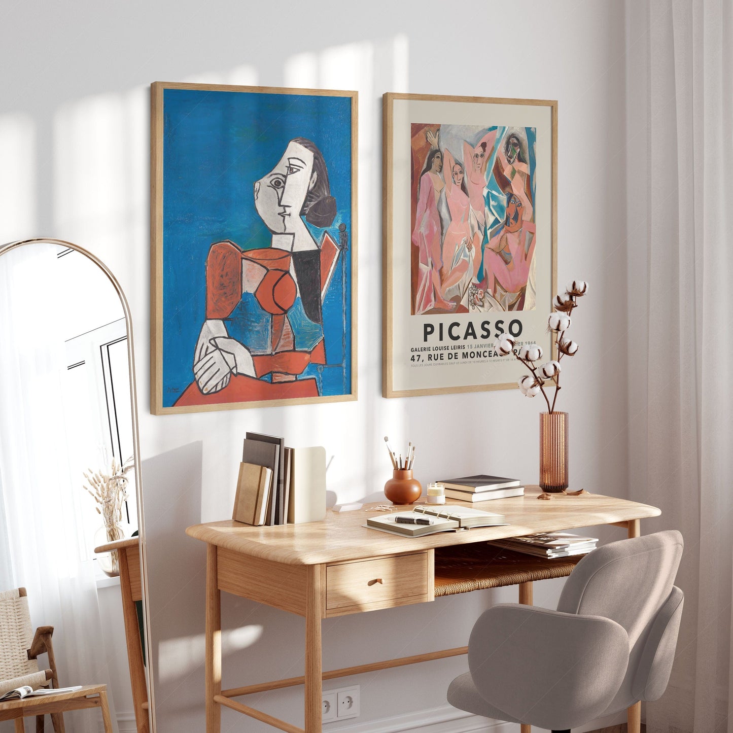 Home Poster Decor Set of 2 Pablo Picasso Home Decor, Museum Quality Prints, Set of 2 Wall Art