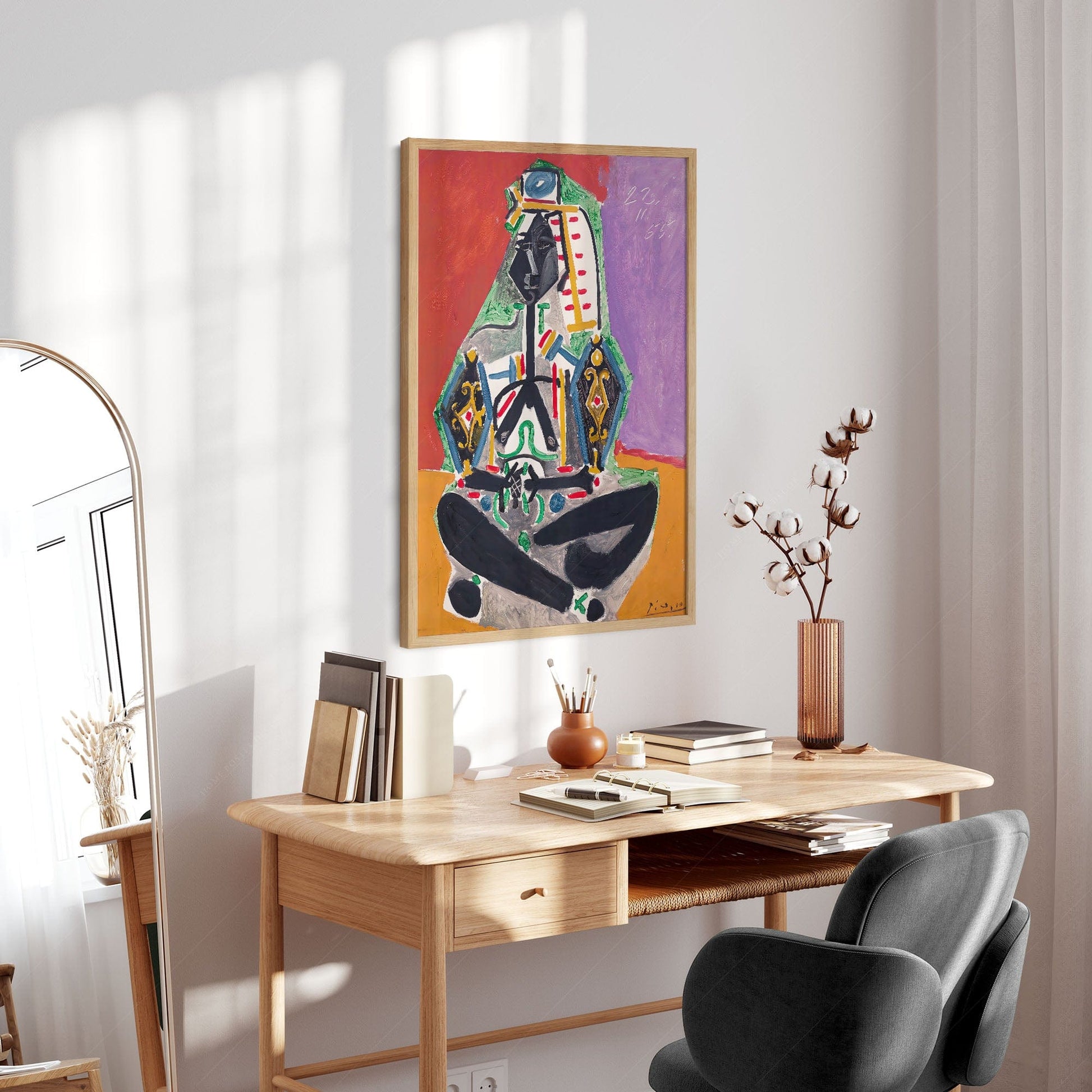 Home Poster Decor Single Pablo Picasso Home Decor, Museum Quality Prints, Woman in Turkish Costume