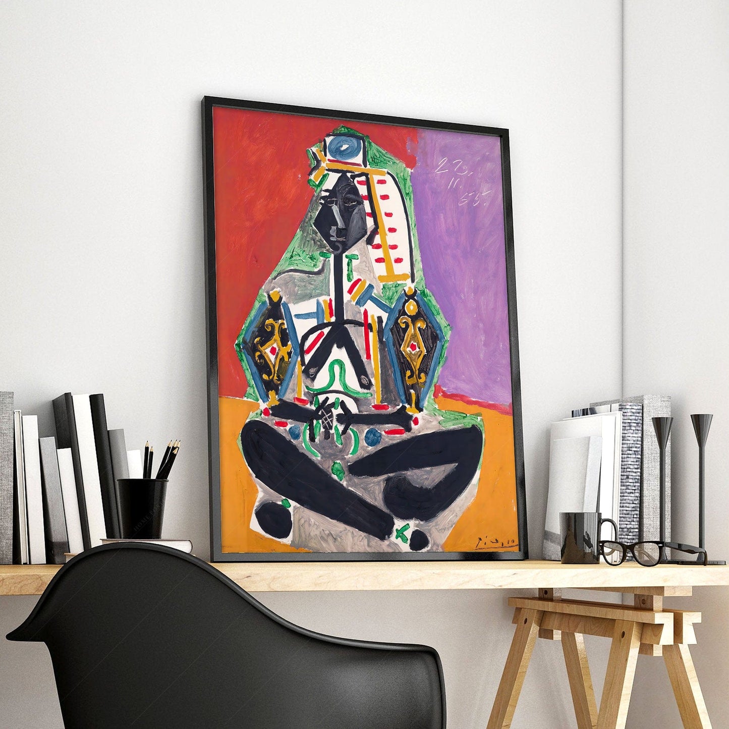 Home Poster Decor Single Pablo Picasso Home Decor, Museum Quality Prints, Woman in Turkish Costume