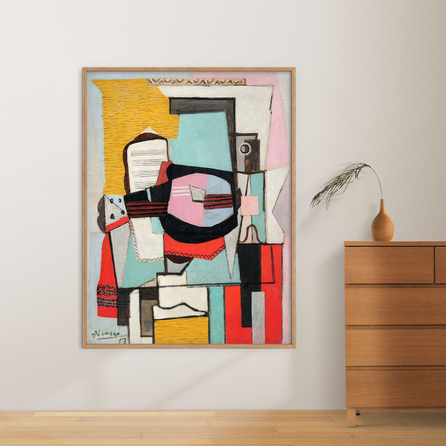 Pablo Picasso, Guitar on a Table, Fine Art Print