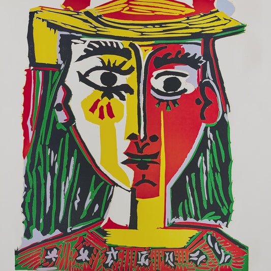 Pablo Picasso, Femme au Chapeau, Women with a hat, Fine Art Print