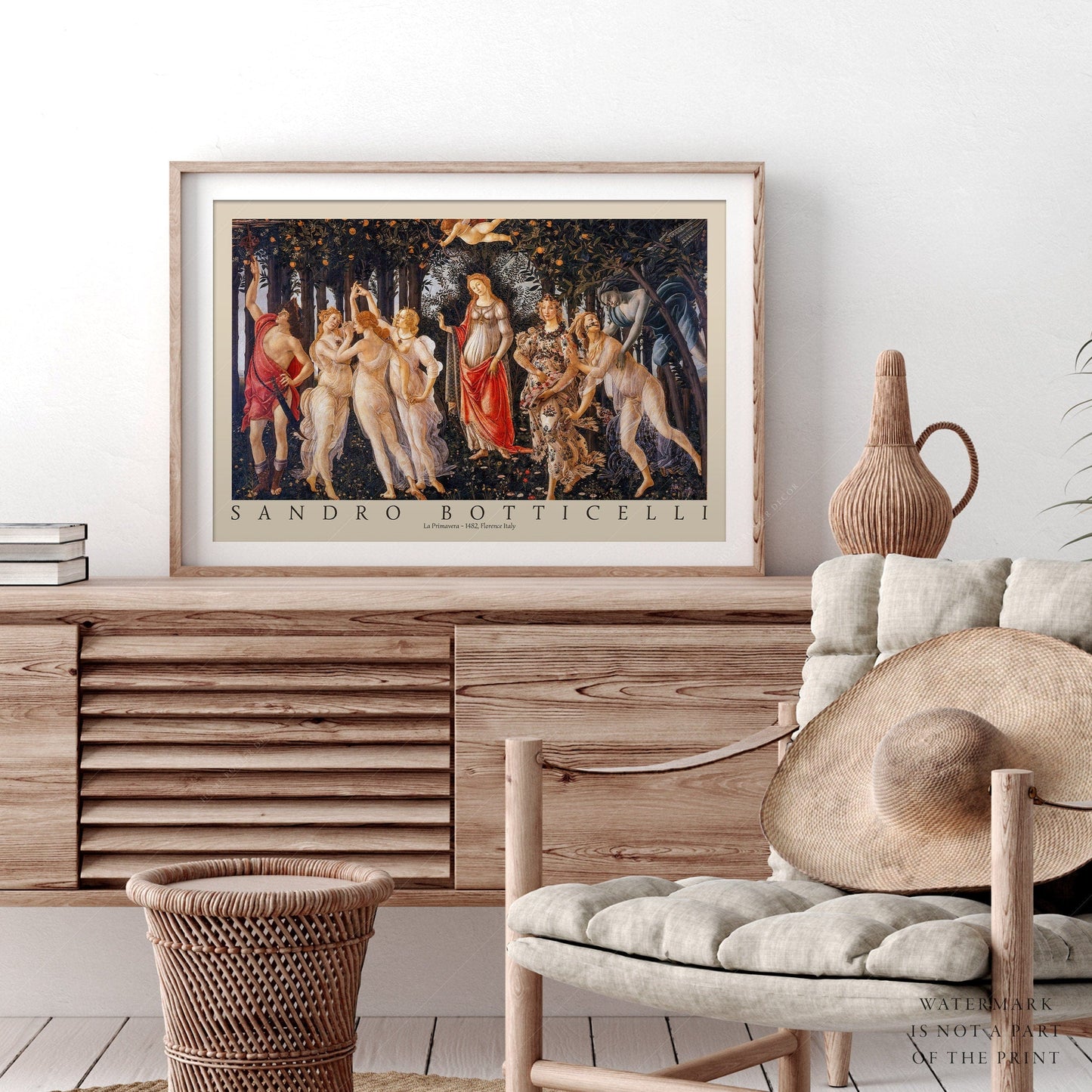 Home Poster Decor Single Sandro Botticelli, Allegory of Spring, Primavera Print, Italian Renaissance, Famous Wall Art, Christmas Decor, Large Wall Art, Gift Idea