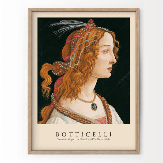 Claude Monet Single Sandro Botticelli, Simonetta, Botticelli Print, Birth of Venus Paint, Botticelli Venus, Gift Idea, Bedroom Wall Decor, Famous Painting 21-3