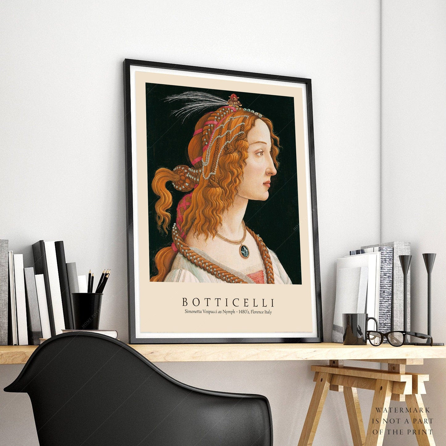 Claude Monet Single Sandro Botticelli, Simonetta, Botticelli Print, Birth of Venus Paint, Botticelli Venus, Gift Idea, Bedroom Wall Decor, Famous Painting 21-3