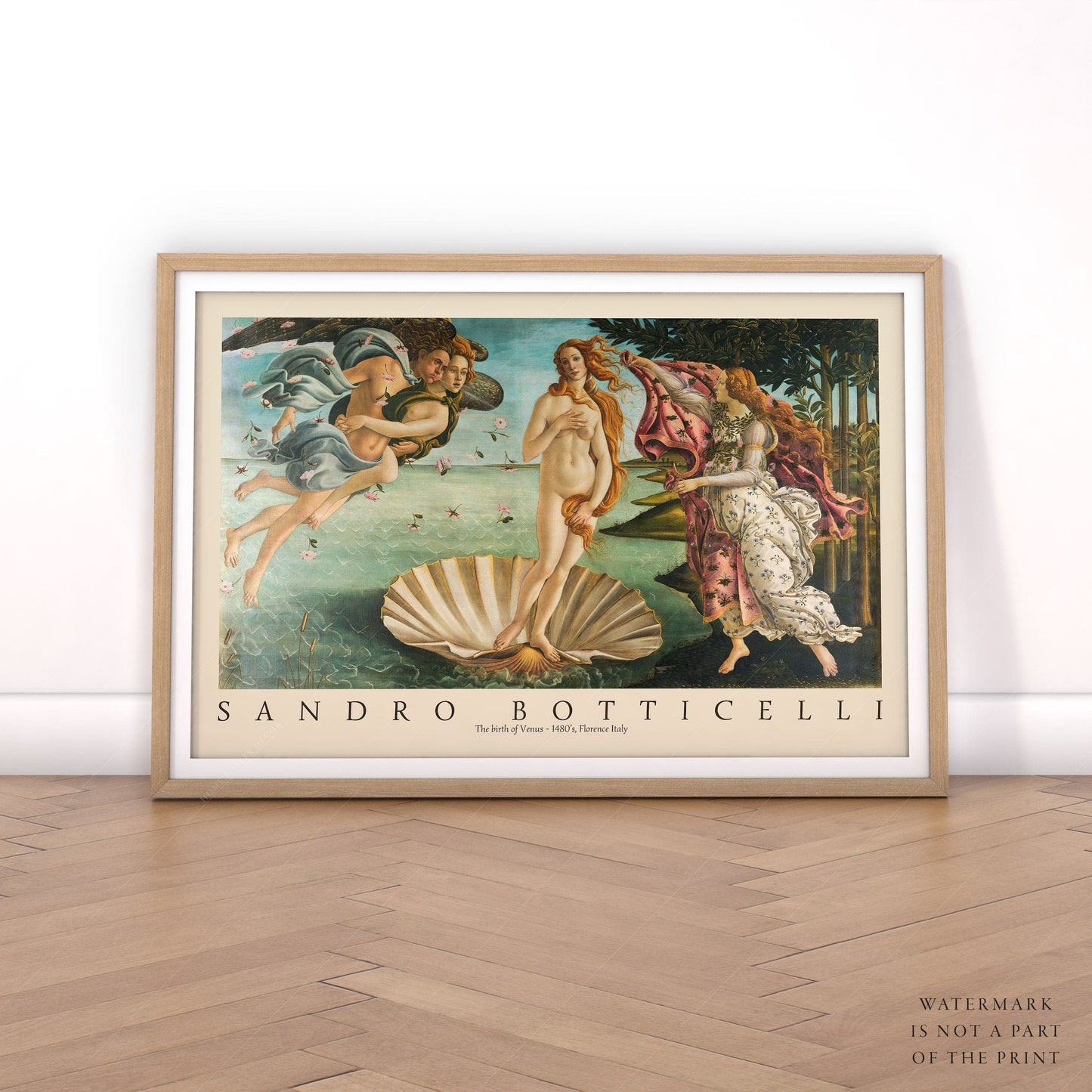 Home Poster Decor Single Sandro Botticelli, The Birth of Venus, Botticelli Print, Birth of Venus Paint, Botticelli Venus, Famous Art, Gift Idea, Museum Quality Print