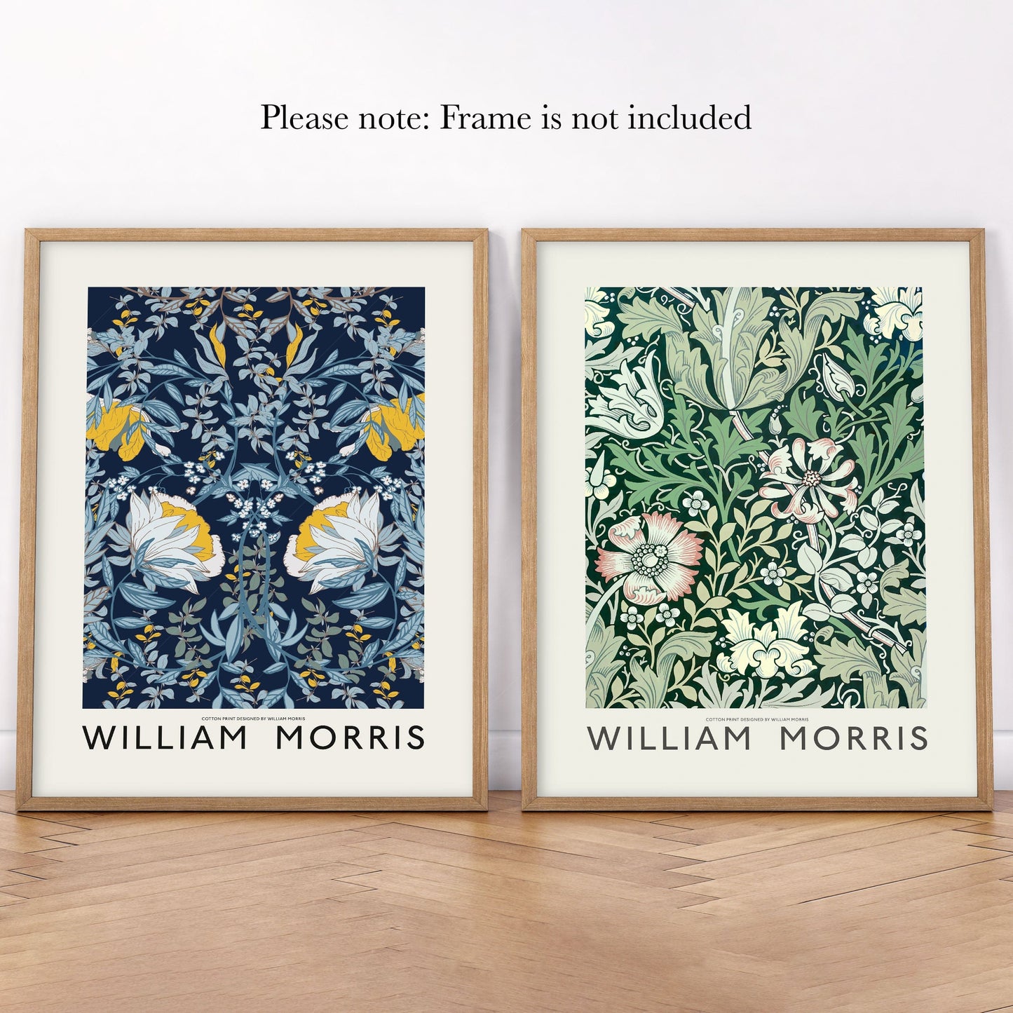 Home Poster Decor Set of 2 Set of 2 Print, William Morris Design, Flower artwork, Marigold, Living Room, Bedroom Wall Art