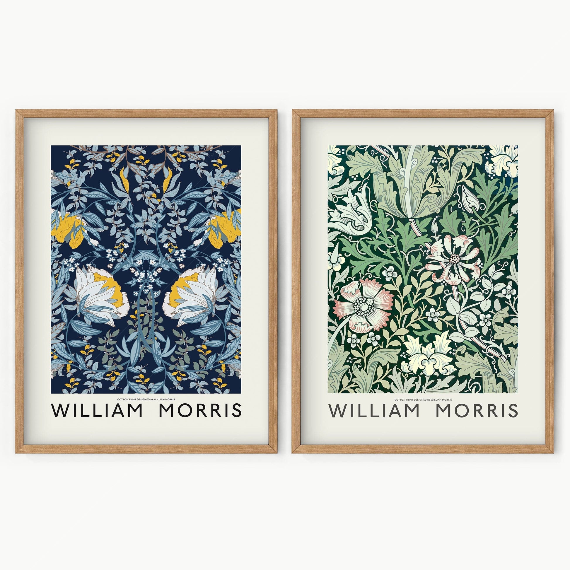 Home Poster Decor Set of 2 Set of 2 Print, William Morris Design, Flower artwork, Marigold, Living Room, Bedroom Wall Art