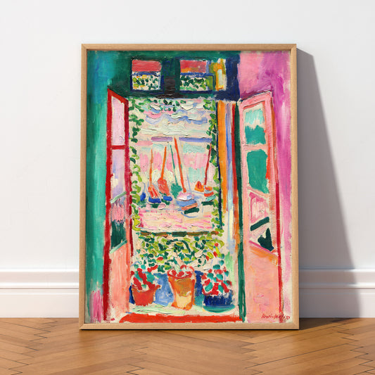 Henri Matisse The Open Window Art Print – Colorful Museum Wall Decor