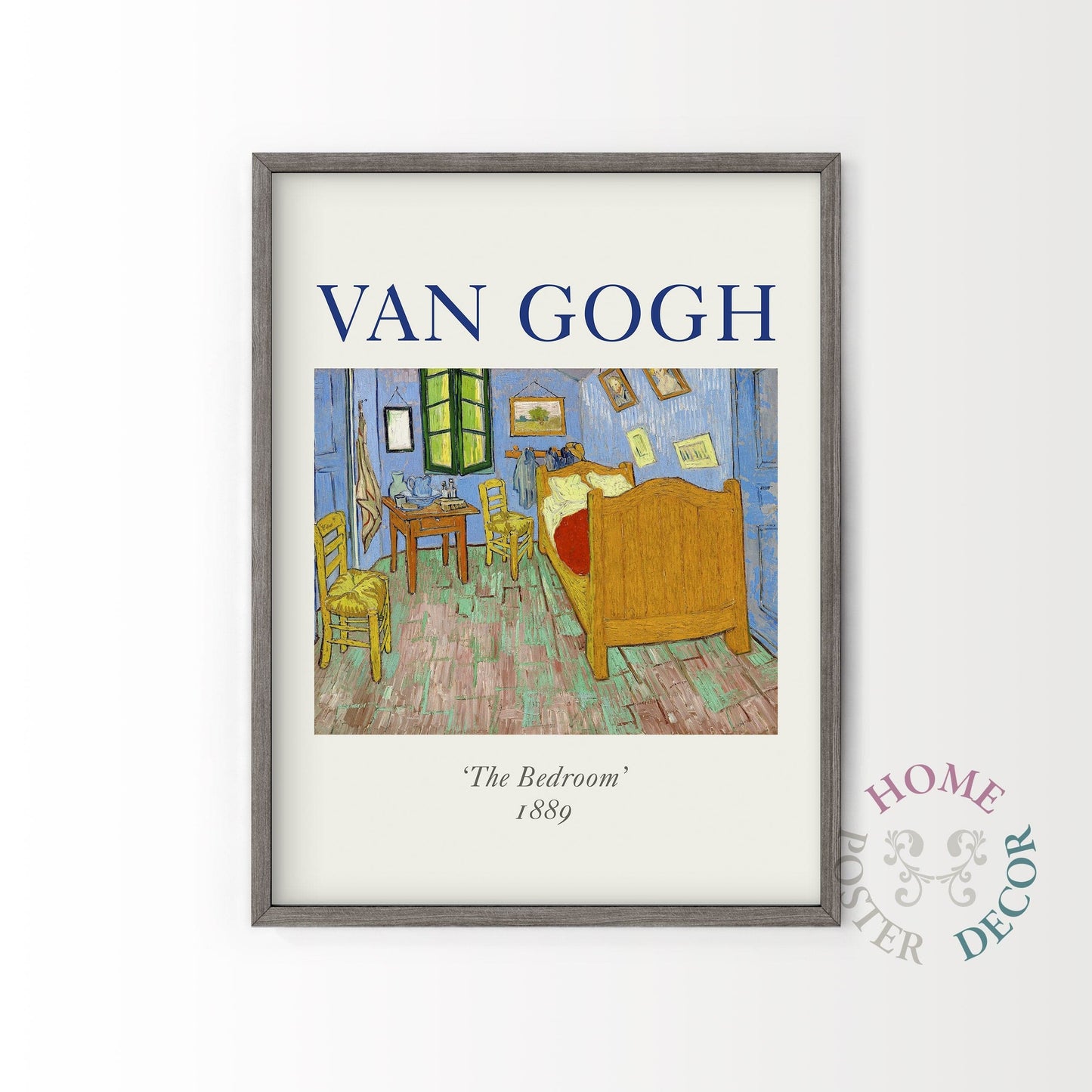 Home Poster Decor The Bedroom, Van Gogh Painting, Van Gogh Print, Famous Painting, Post-impressionist, Christmas Gift, Exhibition Poster, Museum Quality Print