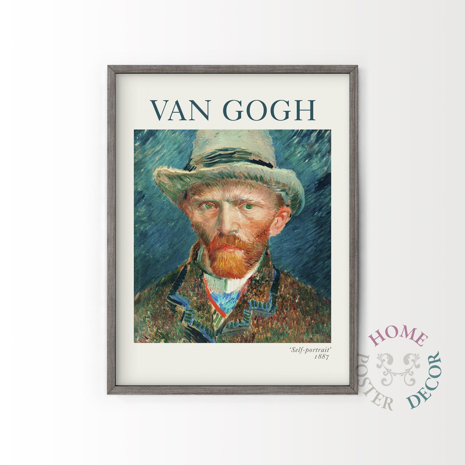 Home Poster Decor Van Gogh Poster, Self Portrait Wall Art, Van Gogh Print, Classic Painting, Post-impressionist Painter, Self-portrait (1887)
