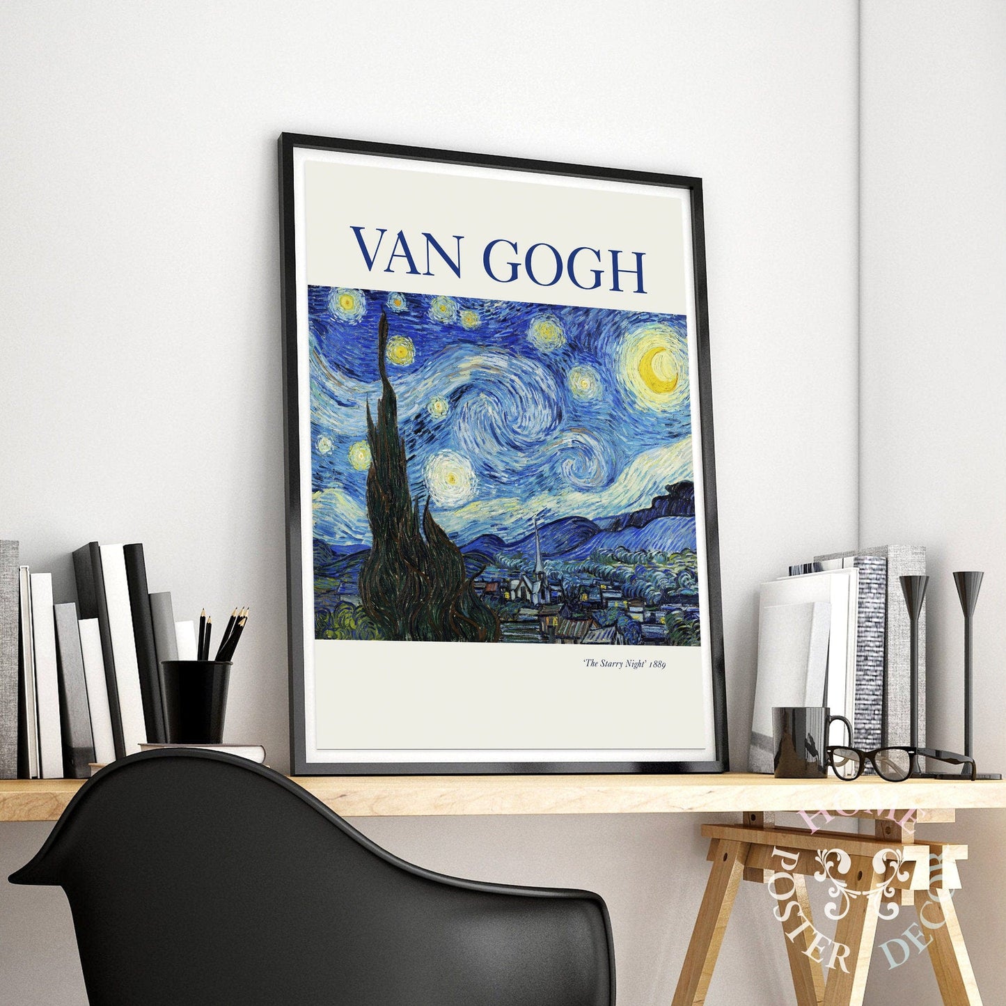 Home Poster Decor Van Gogh Poster, The Starry Night 1889, Van Gogh Painting, Famous Painting, Post-impressionist, Modern Print, Wedding Gift