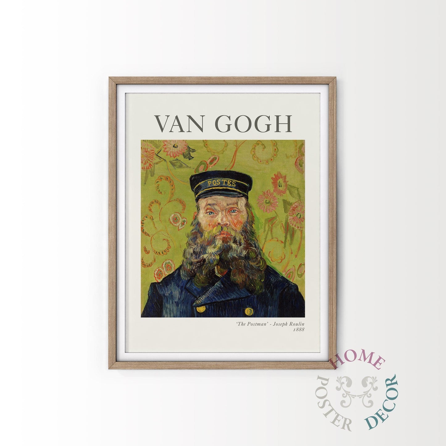 Home Poster Decor Van Gogh Poster, Van Gogh Painting, Reproduction Van Gogh, Classic Painting, Post-impressionist Painter, The Postman