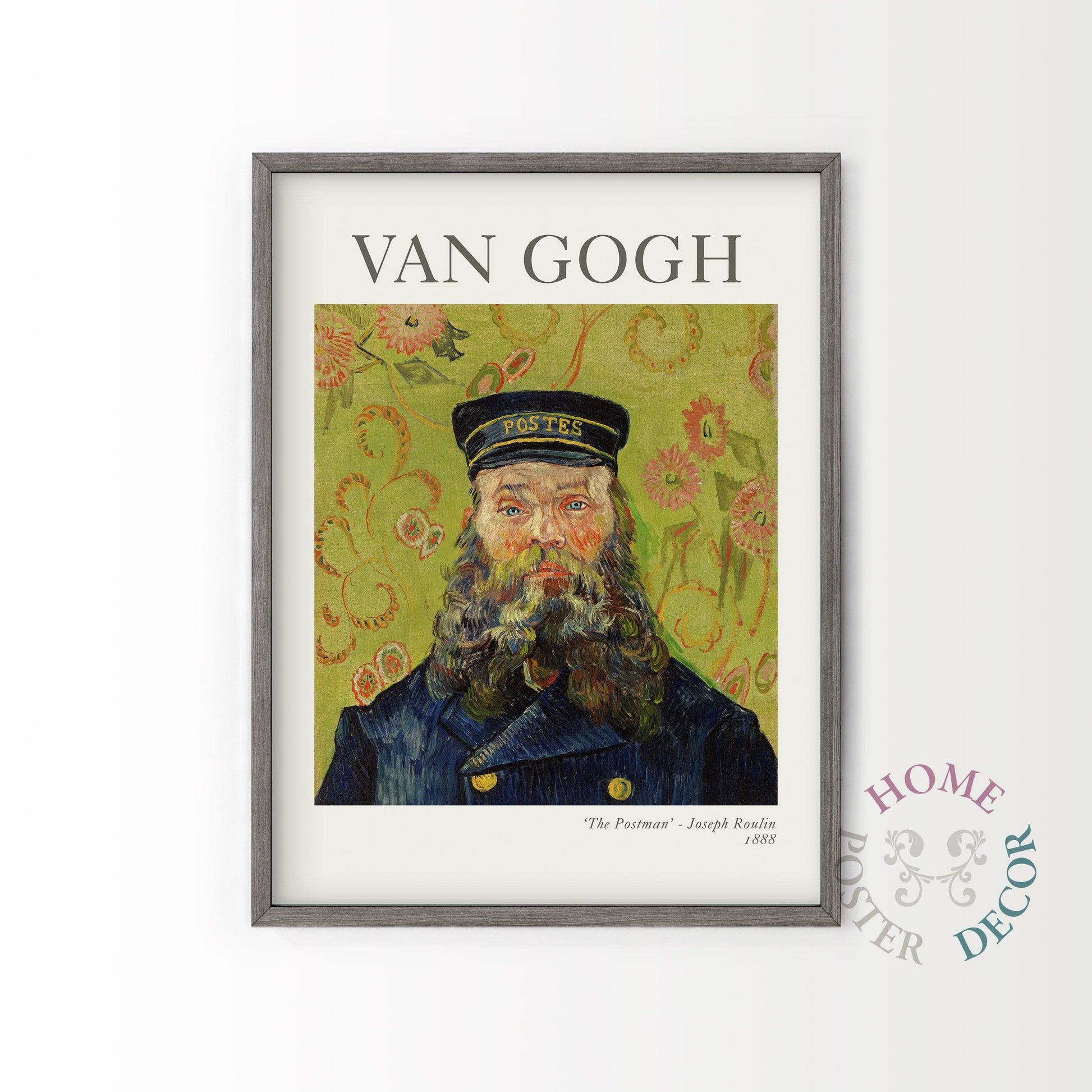 Home Poster Decor Van Gogh Poster, Van Gogh Painting, Reproduction Van Gogh, Classic Painting, Post-impressionist Painter, The Postman