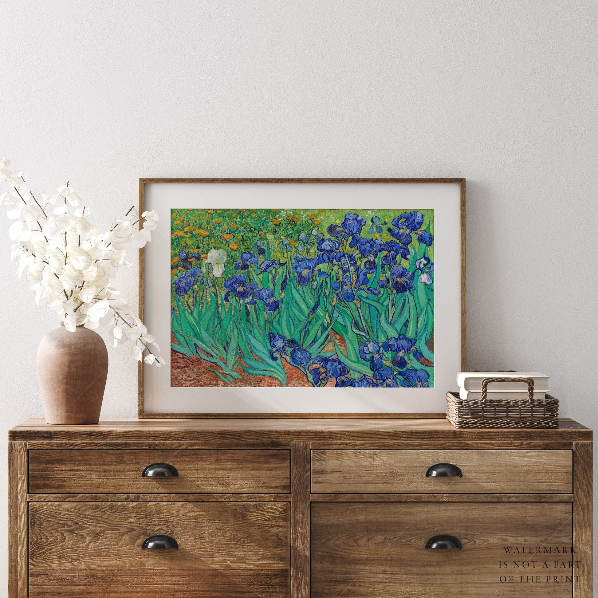 Home Poster Decor Van Gogh Print, Irises Reproduction, Famous artwork, Van Gogh Garden, Wedding Gift, Living Room Decor, Floral Artwork, Girls Bedroom Decor