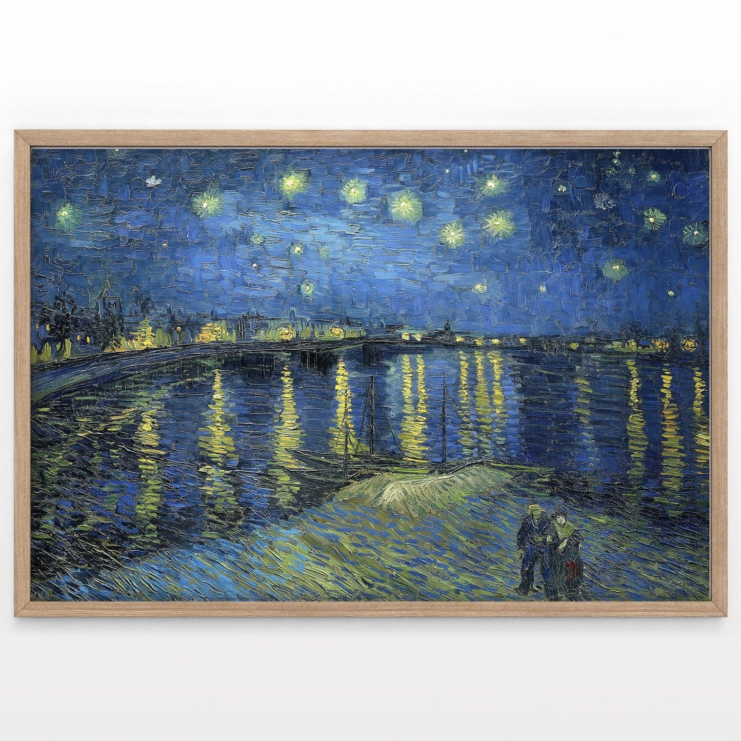 Home Poster Decor Van Gogh Print, Starry Night Over the Rhone, Famous artwork, Landscape Art, Impressionist, Wedding Gift, Living Room Decor, Vincent Van Gogh