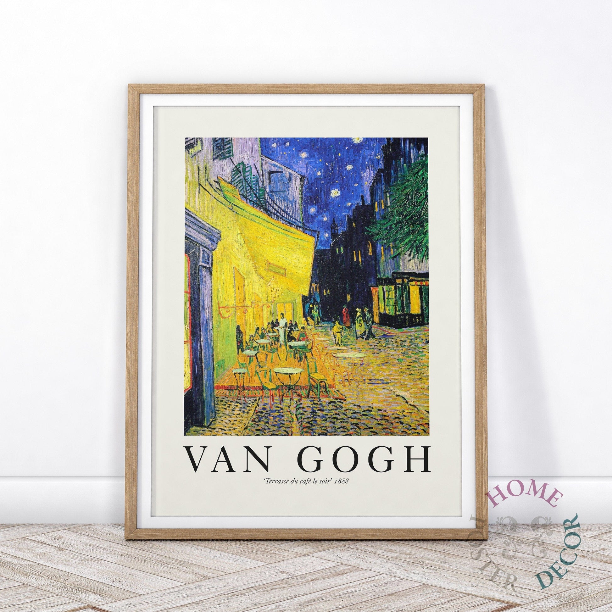 Home Poster Decor Van Gogh Print, The Cafe Terrace, Night Life, Fine Art, Impressionist Art, Van Gogh Reproduction, Dine Room Decor, Bohemian Art, Gift Idea